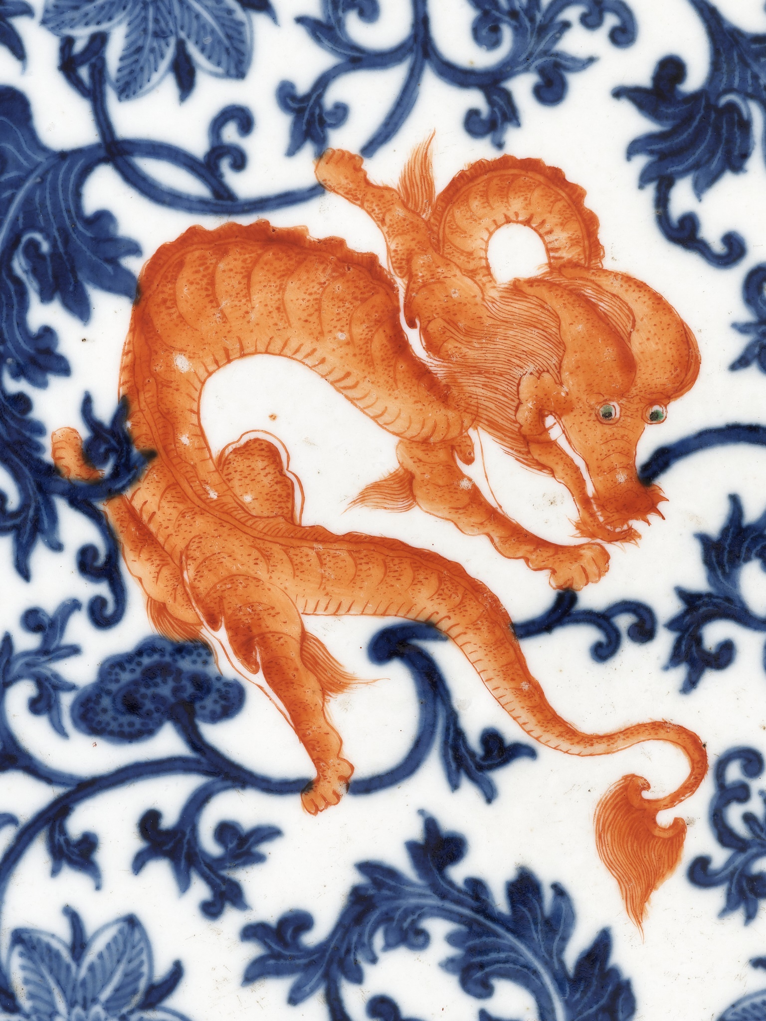 A 'NINE DRAGONS' PLAQUE, PROBABLY IMPERIAL, MID-QING DYNASTY - Image 3 of 15