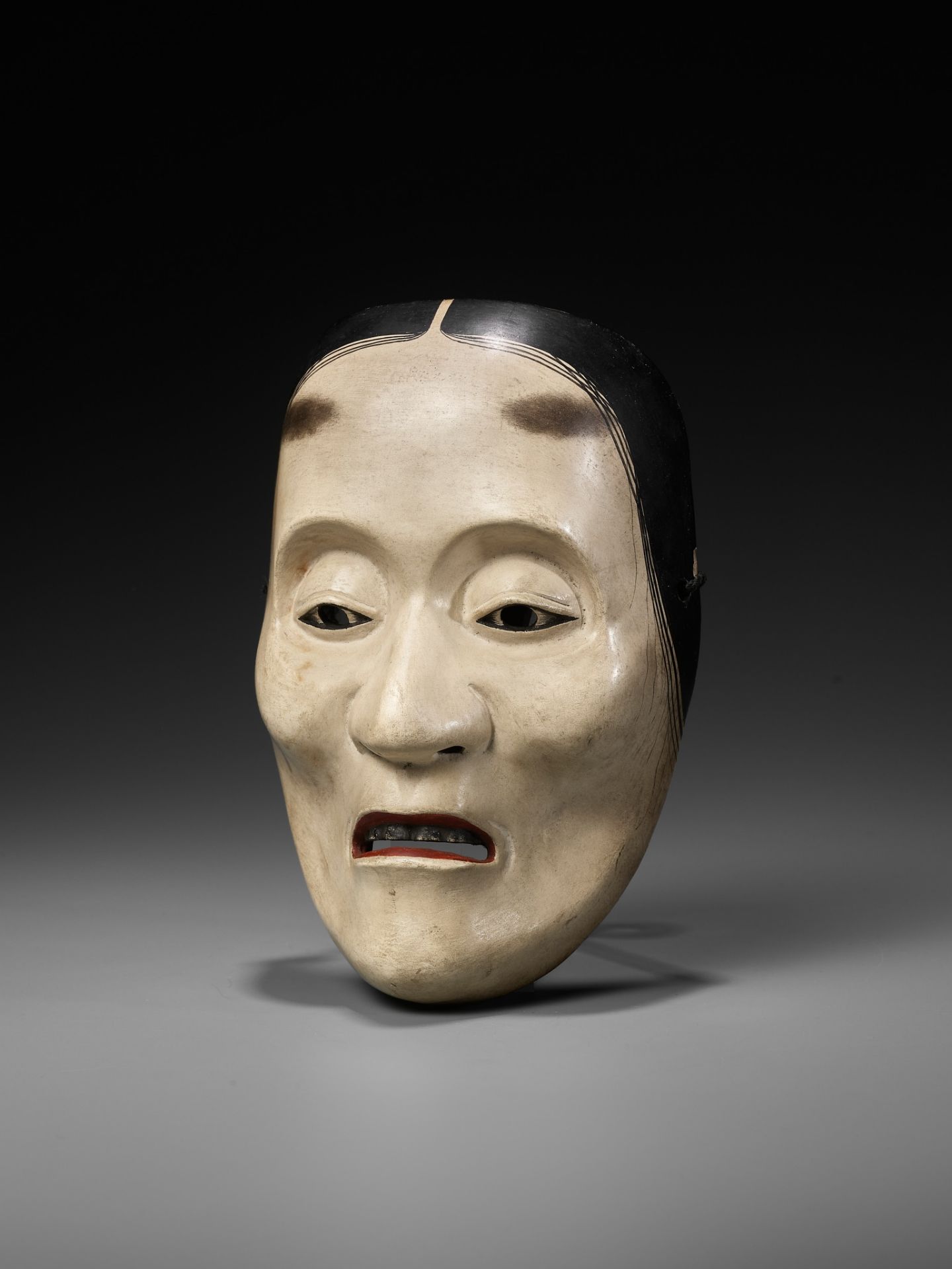 A RARE NOH MASK OF YASE-ONNA - Image 2 of 10