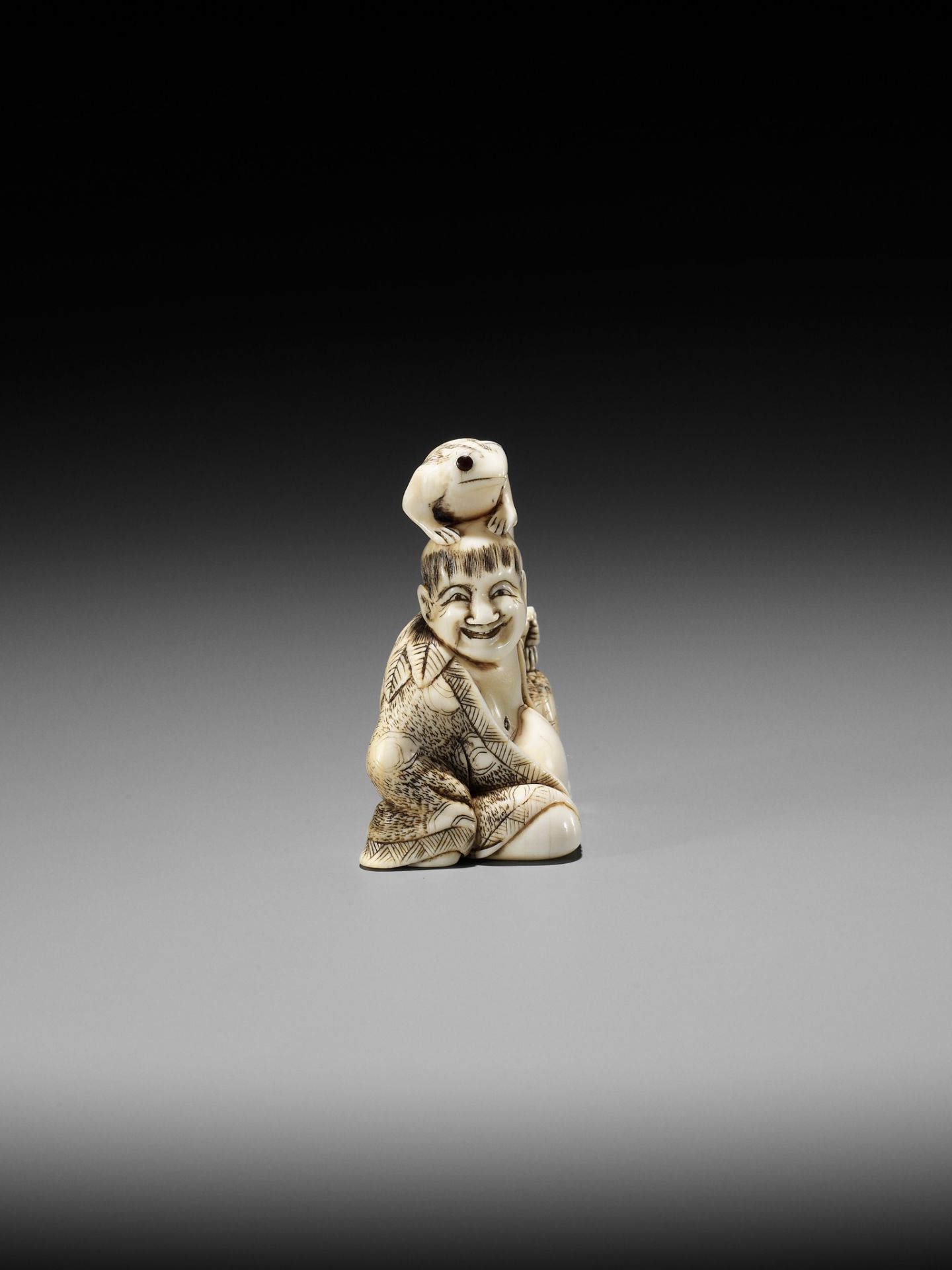 MASAMORI: AN IVORY NETSUKE OF GAMA SENNIN - Bild 8 aus 13