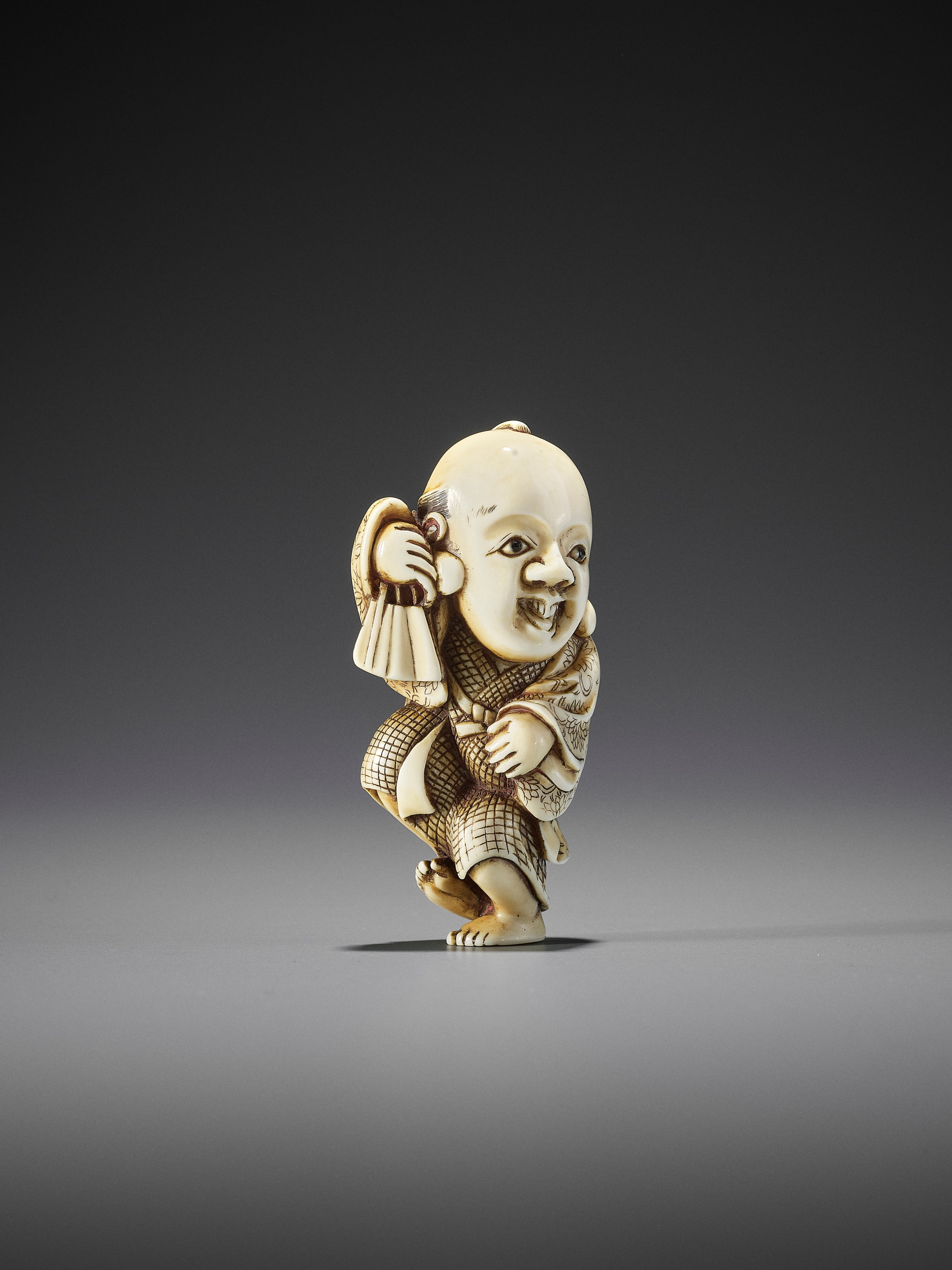 YOSHIMASA: AN IVORY NETSUKE OF FUKUSUKE - Image 8 of 13