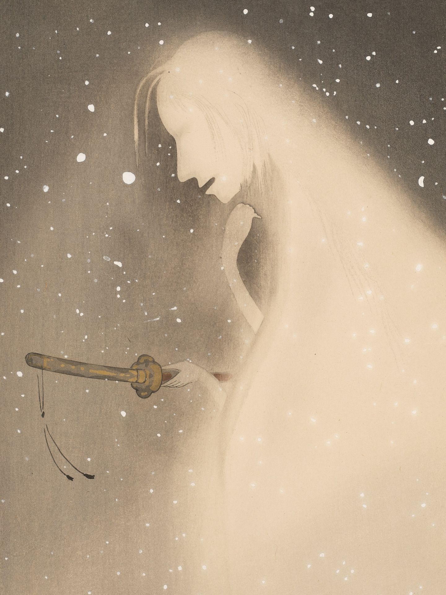 UEMURA SHOEN (1875-1949), THE SNOW WOMAN - Image 2 of 6
