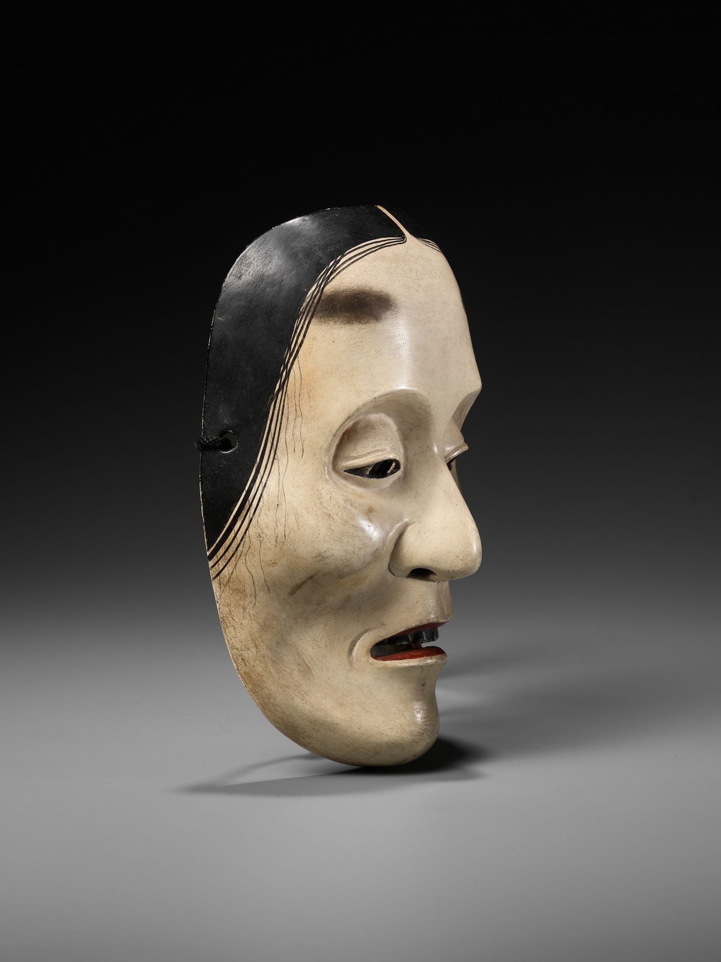 A RARE NOH MASK OF YASE-ONNA - Image 8 of 10