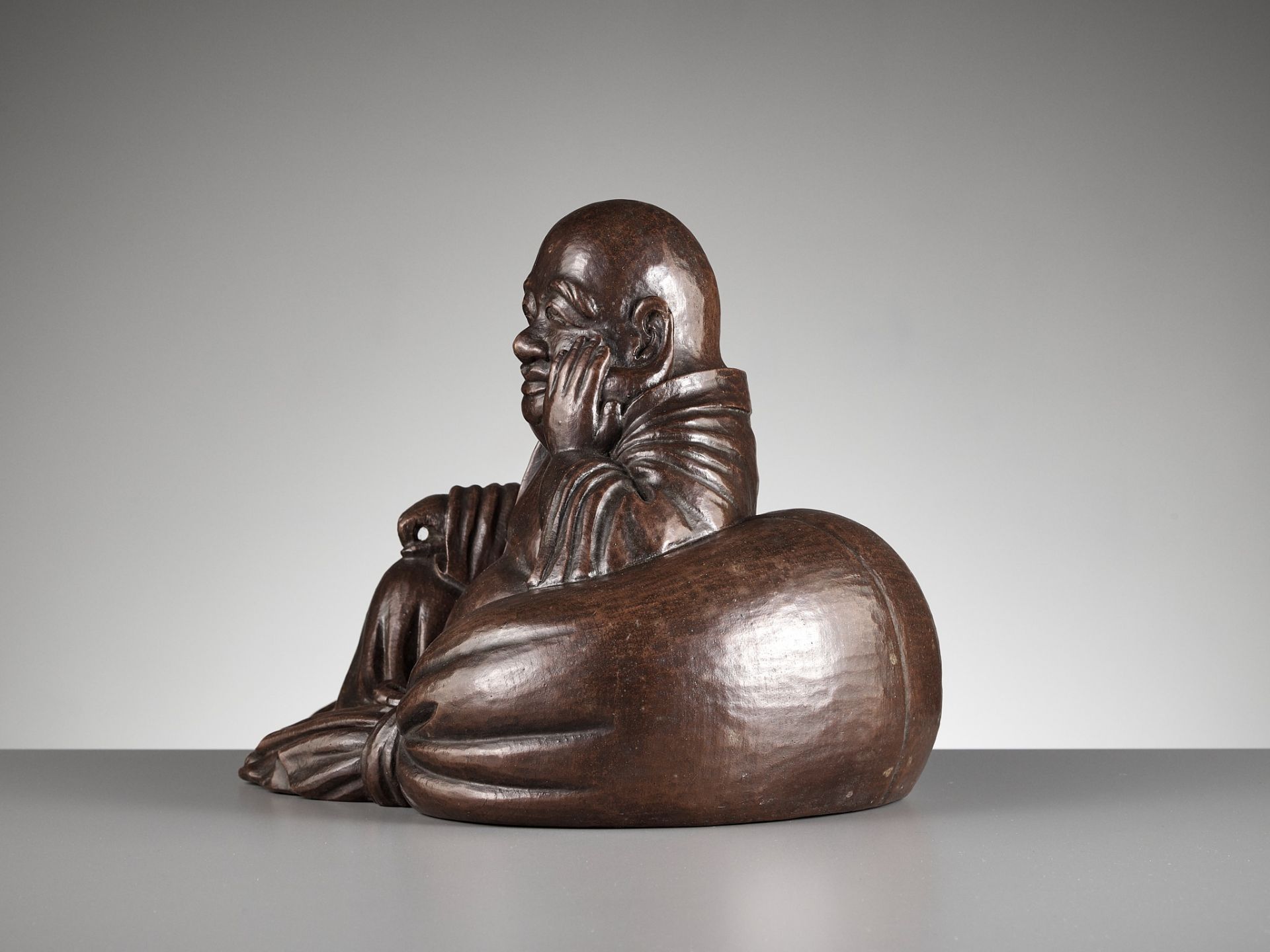 TESSAI: A WOOD OKIMONO OF HOTEI - Image 8 of 13