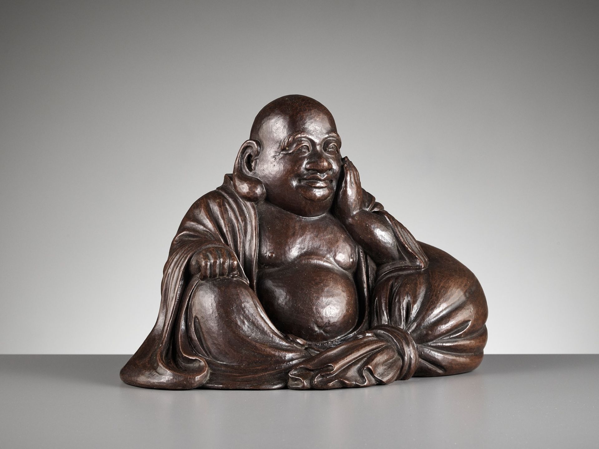 TESSAI: A WOOD OKIMONO OF HOTEI - Image 11 of 13