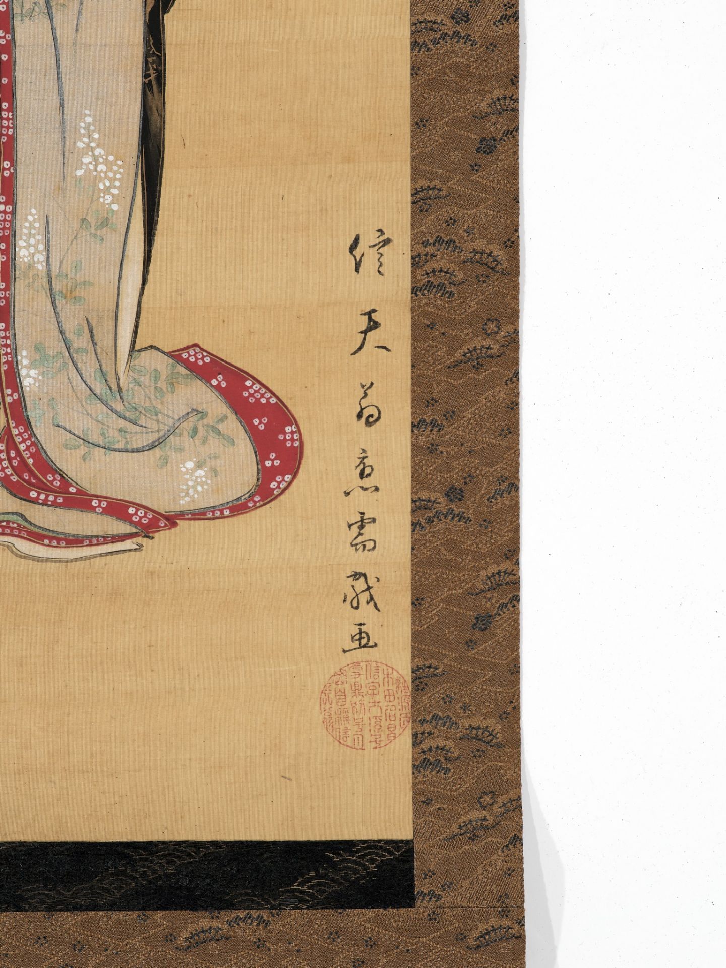 TSUKIOKA SETTEI: A KAKEMONO OF A COURTESAN - Bild 3 aus 7