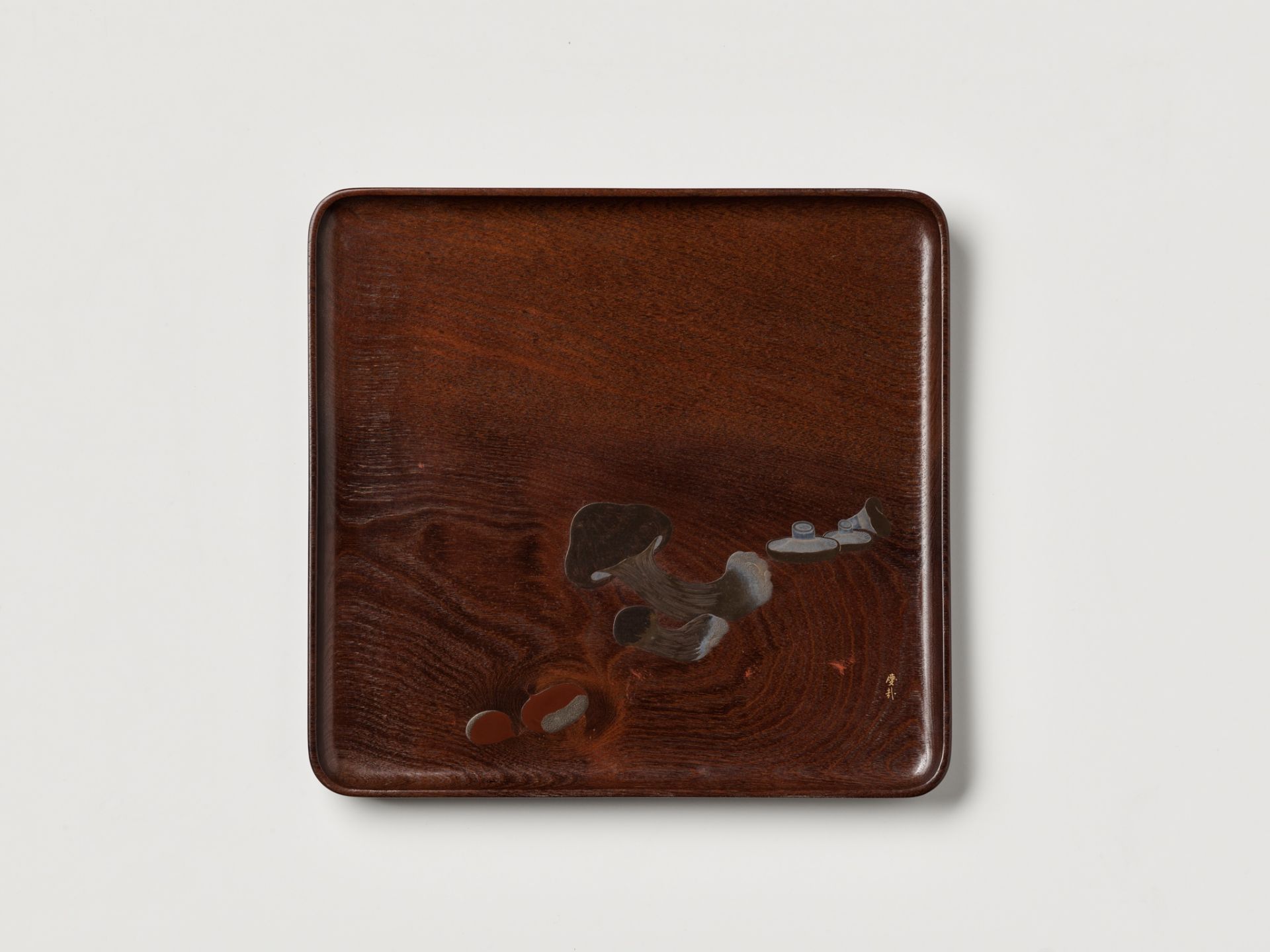 KASHIMA KEISAI: A SET OF 20 SUPERB ZESHIN-SCHOOL LACQUERED WOOD OSHIKI-ZEN TRAYS - Image 59 of 73