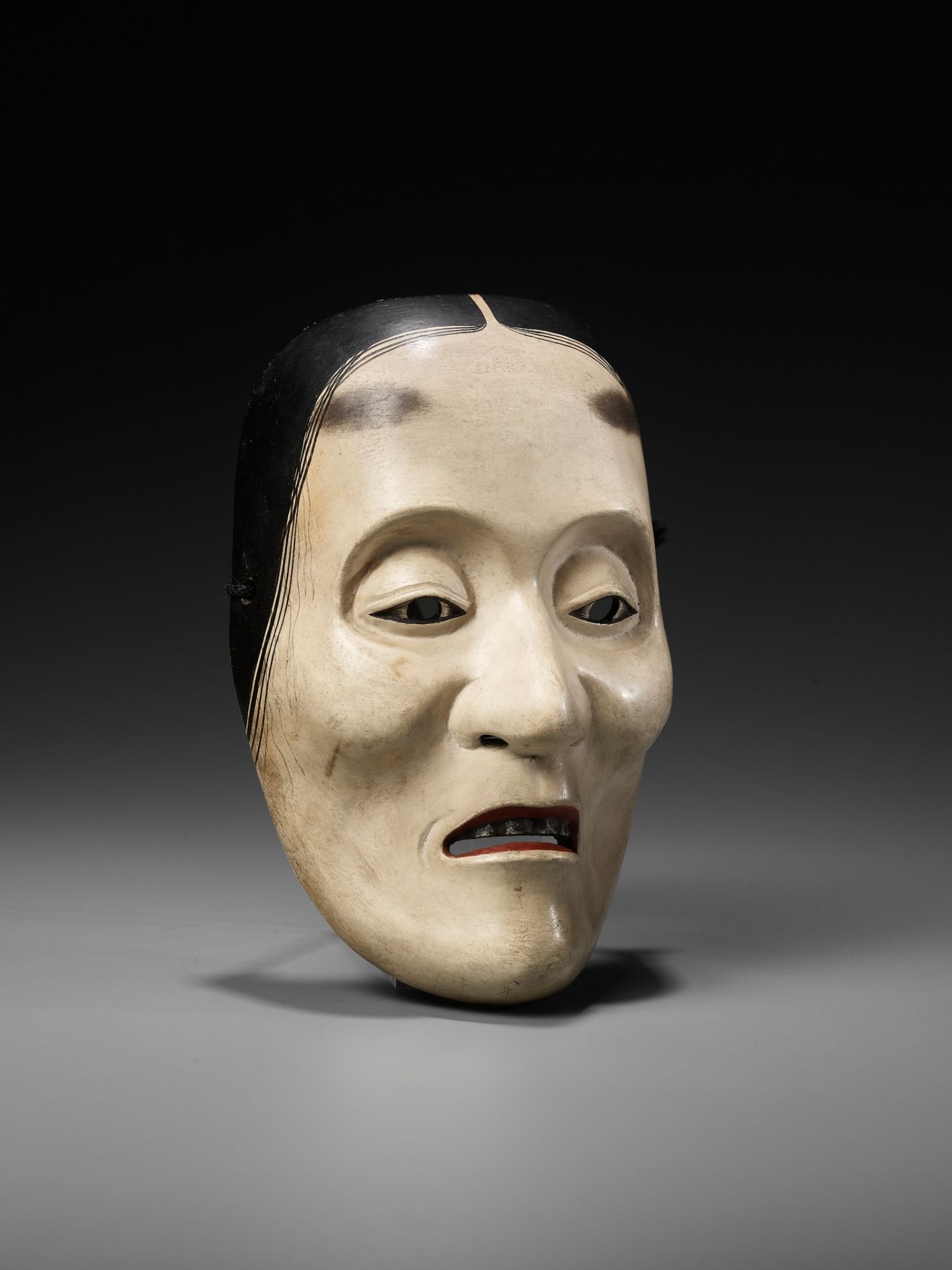 A RARE NOH MASK OF YASE-ONNA - Image 3 of 10