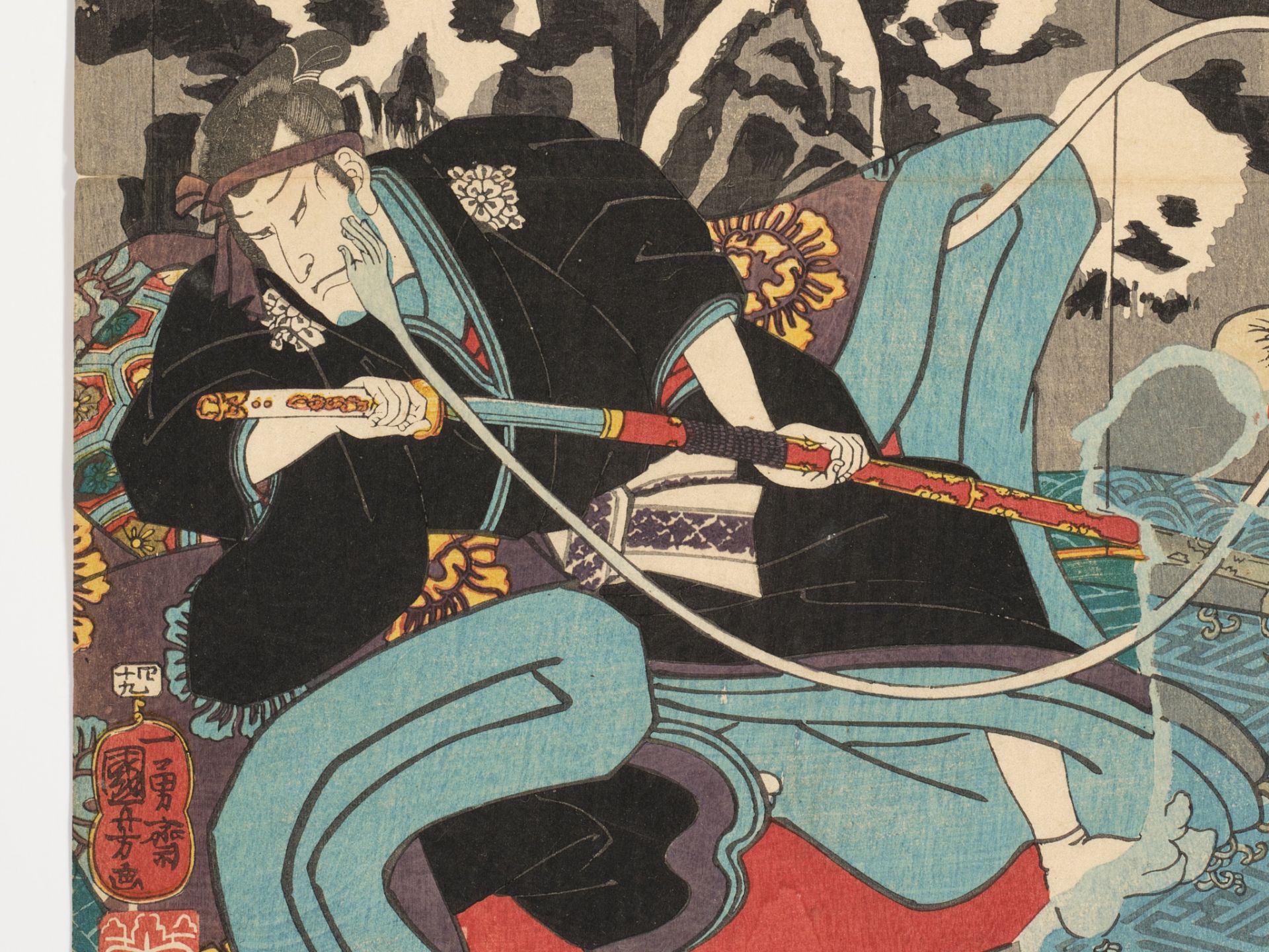 ICHIYUSAI KUNIYOSHI (1797-1861), HOSOKUTE: HORIKOSHI DAIRYO - Image 6 of 9