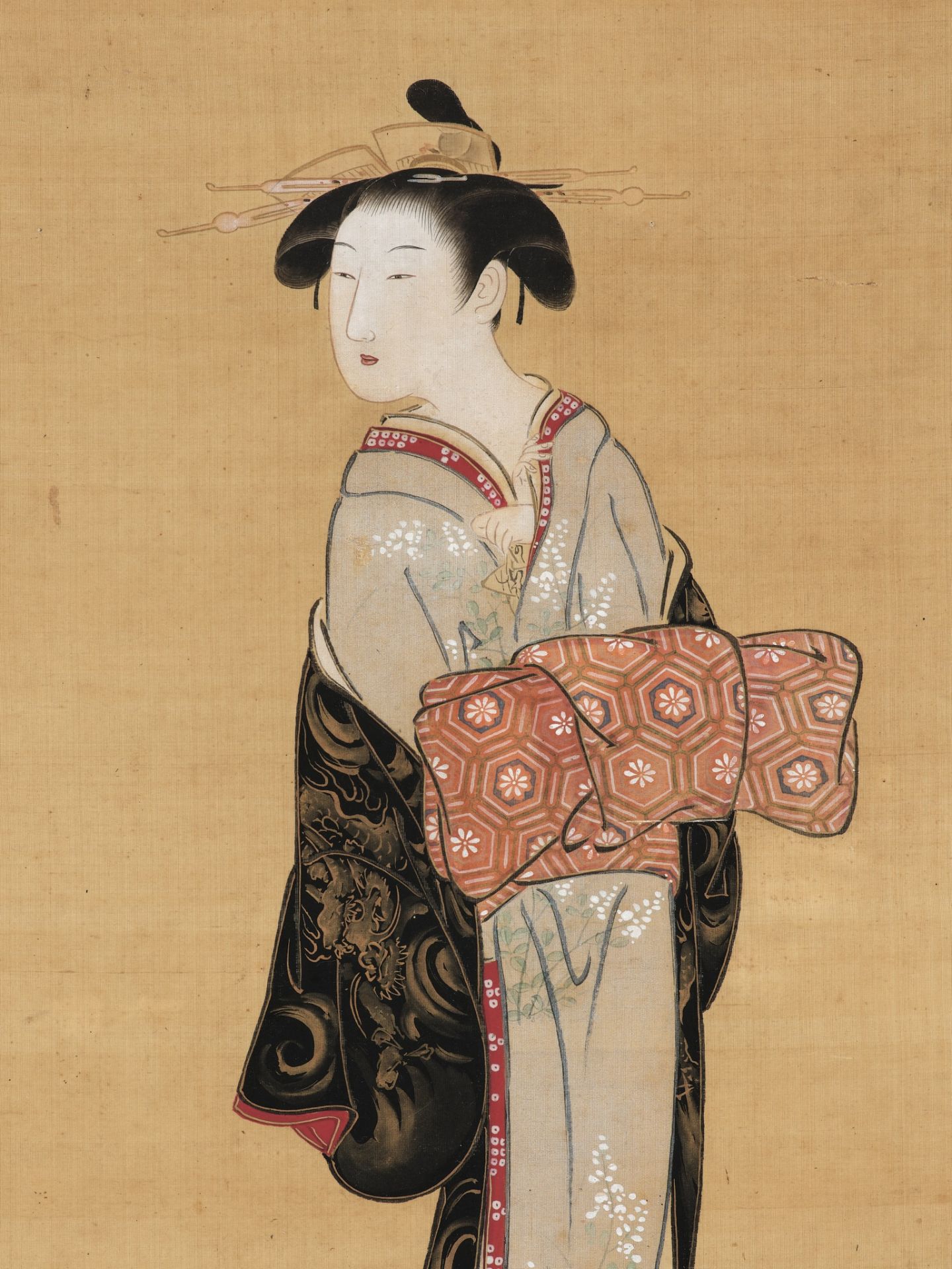 TSUKIOKA SETTEI: A KAKEMONO OF A COURTESAN