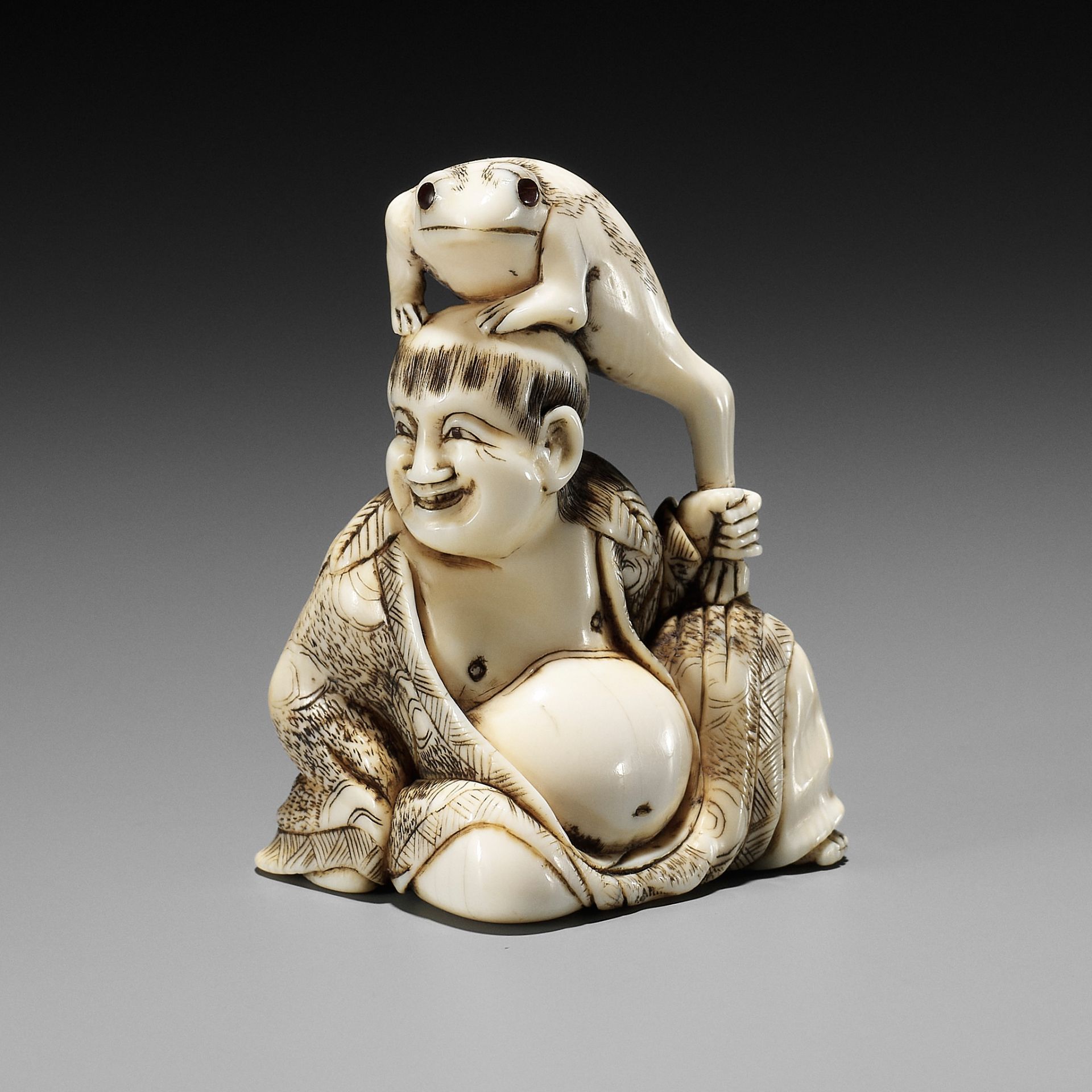 MASAMORI: AN IVORY NETSUKE OF GAMA SENNIN