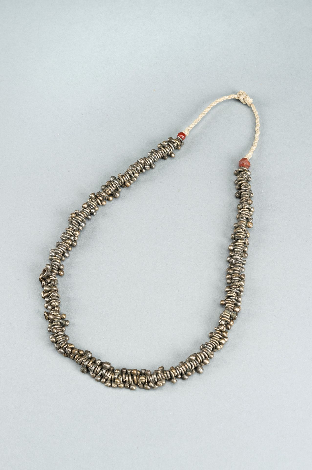 TWO NEPALI METAL NECKLACES, c. 1900s - Bild 12 aus 12