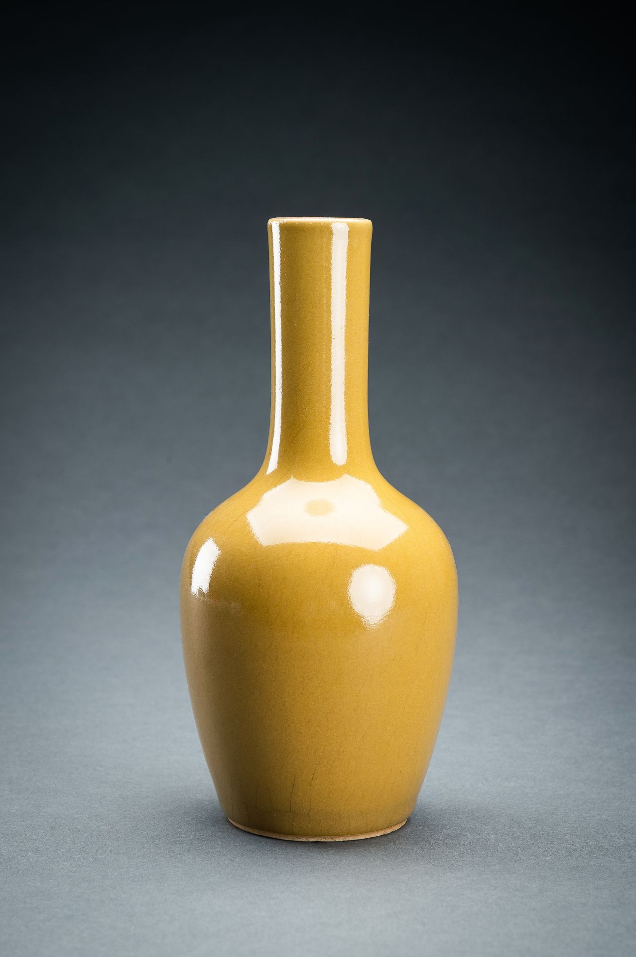 A CAFE-AU-LAIT GLAZED BOTTLE VASE, QING DYNASTY - Bild 8 aus 10