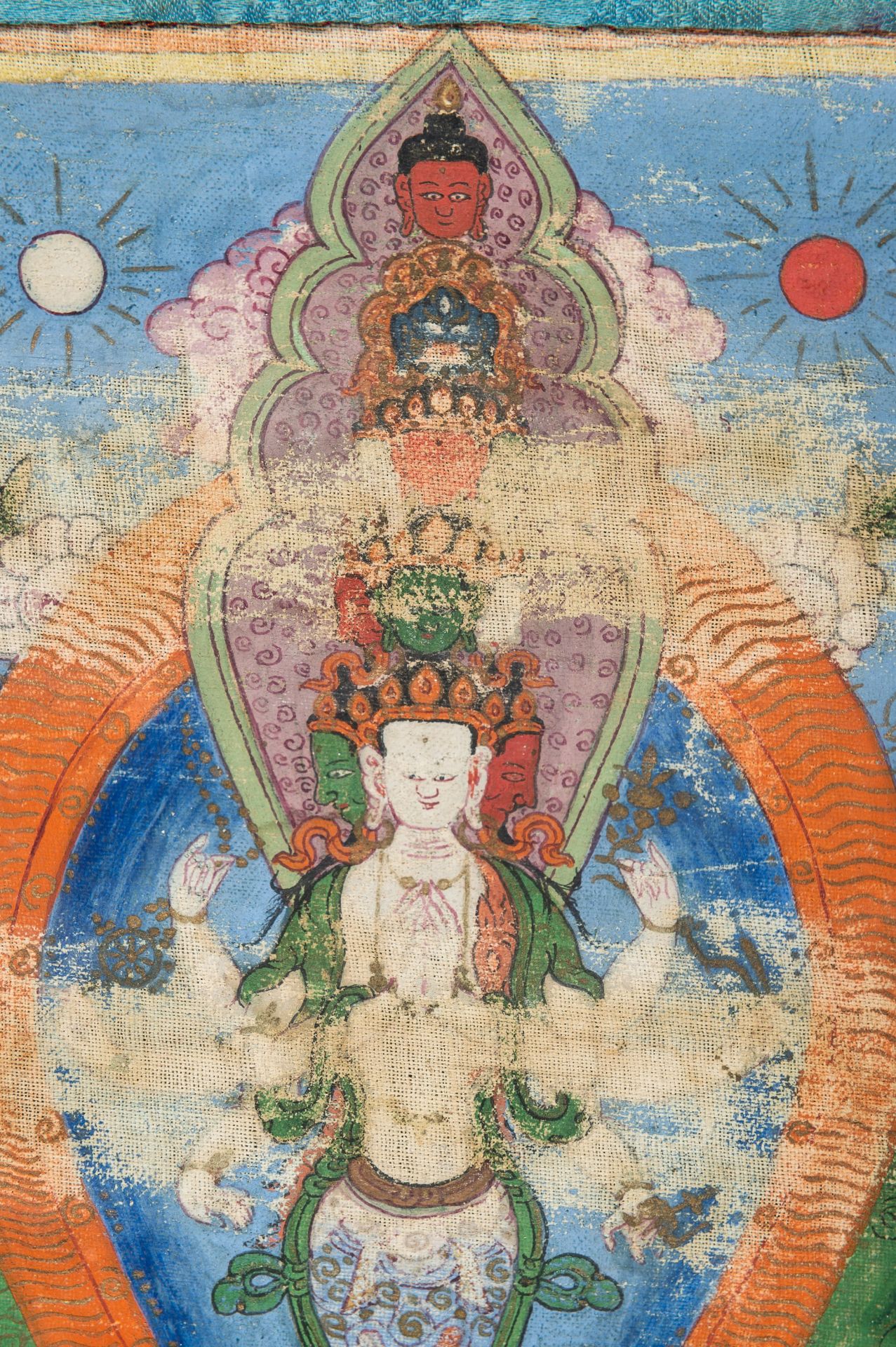 A THANGKA OF AVALOKITESHVARA, 19TH CENTURY - Image 4 of 8