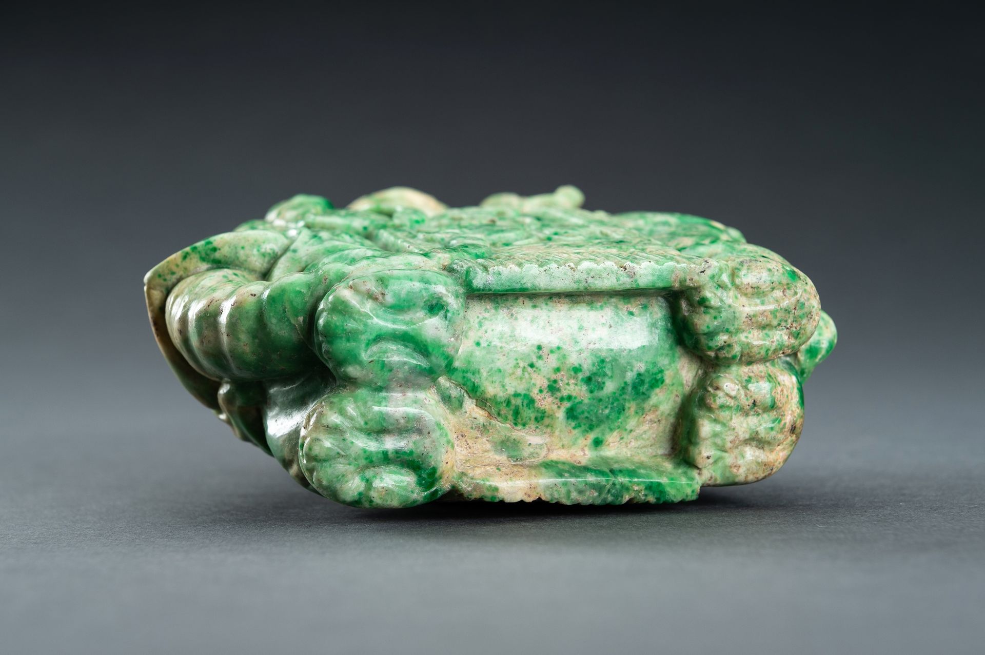 A JADEITE CARVING OF AN ELEPHANT AND BOYS, REPUBLIC PERIOD - Bild 14 aus 14