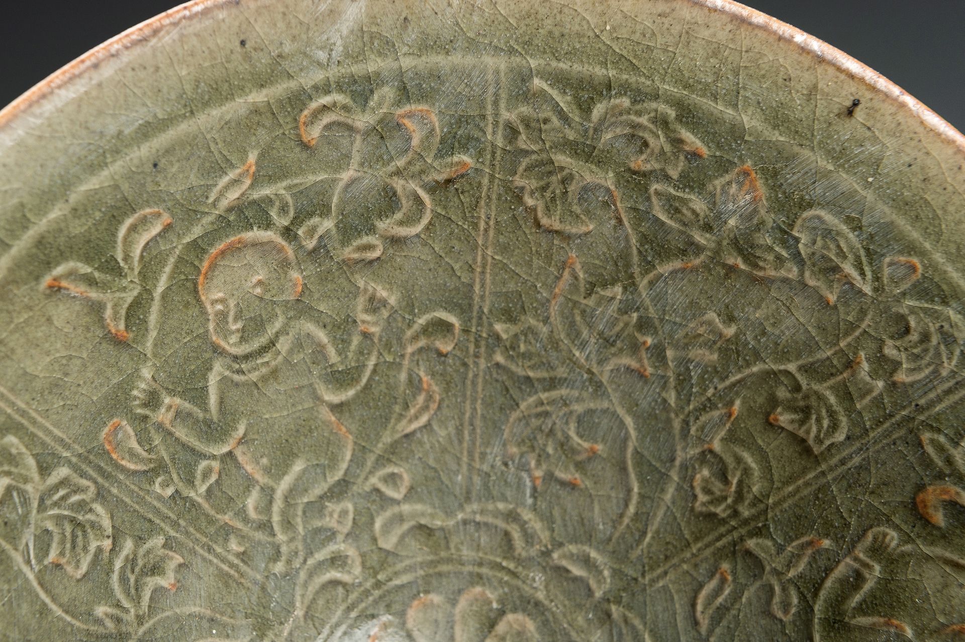 A LONGQUAN CELADON 'BOYS' BOWL, NORTHERN SONG STYLE - Image 9 of 13