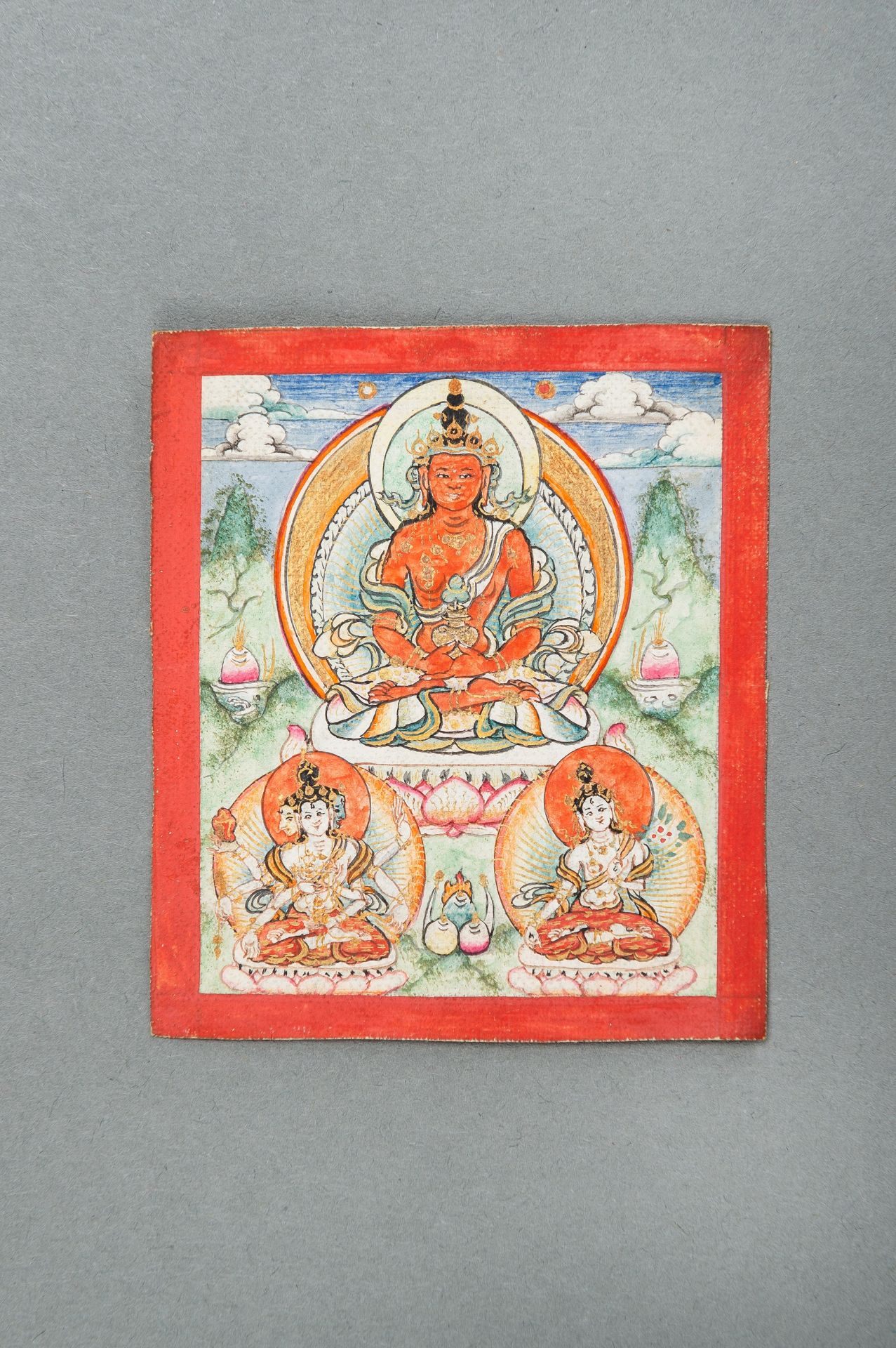 A GROUP OF SEVEN TSAKALI THANGKAS - Image 6 of 15