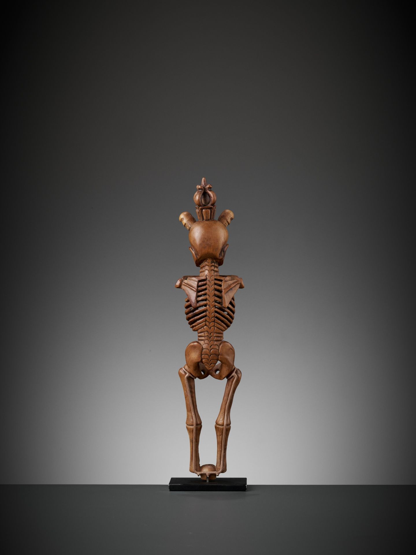 AN IMPORTANT AND RARE BAMBOO FIGURE OF A CITIPATI, 17TH-18TH CENTURY - Image 11 of 11