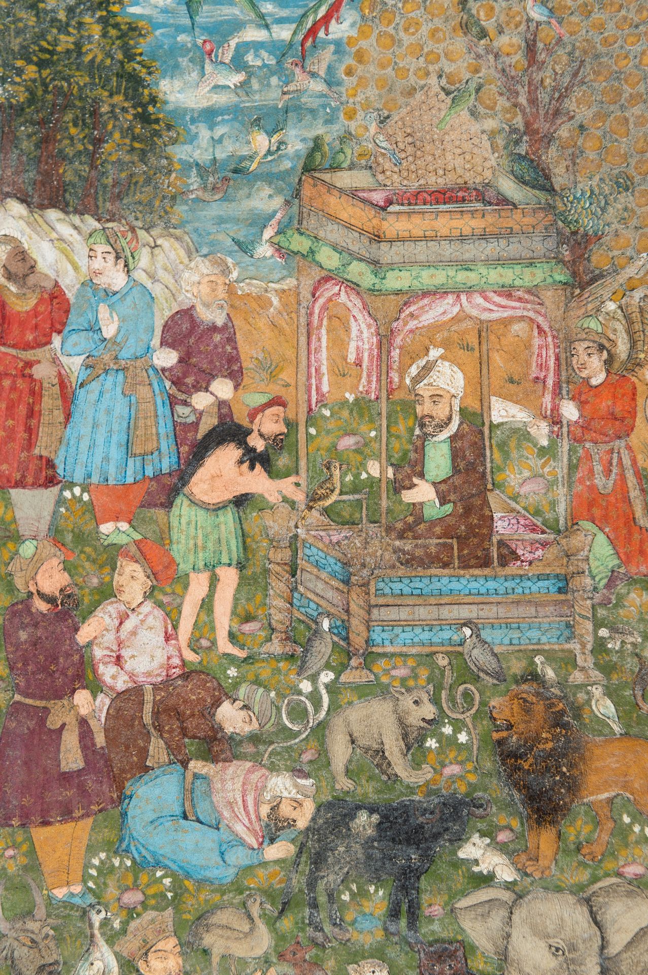 A LOT WITH TWO FINE MUGHAL MINIATURE PAINTINGS - Image 11 of 19