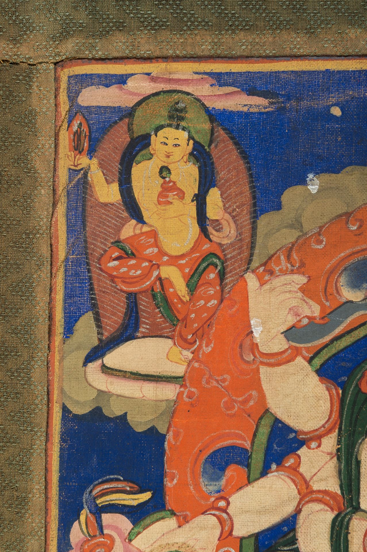 A THANGKA OF WHITE MAHAKALA, 19TH CENTURY - Image 9 of 10