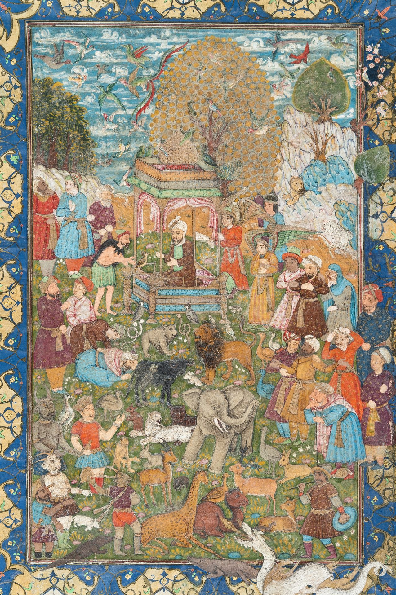 A LOT WITH TWO FINE MUGHAL MINIATURE PAINTINGS - Image 14 of 19