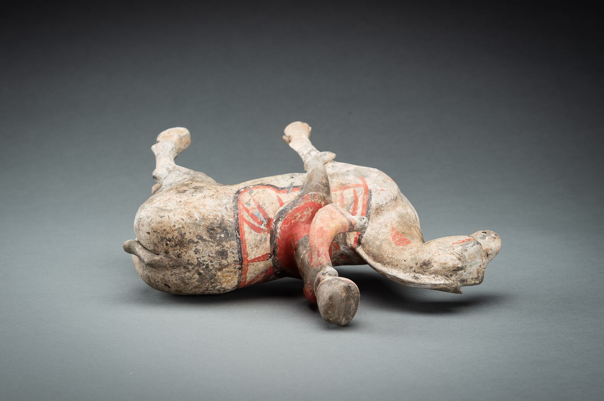 A POTTERY FIGURE OF AN EQUESTRIAN, HAN DYNASTY - Image 16 of 17