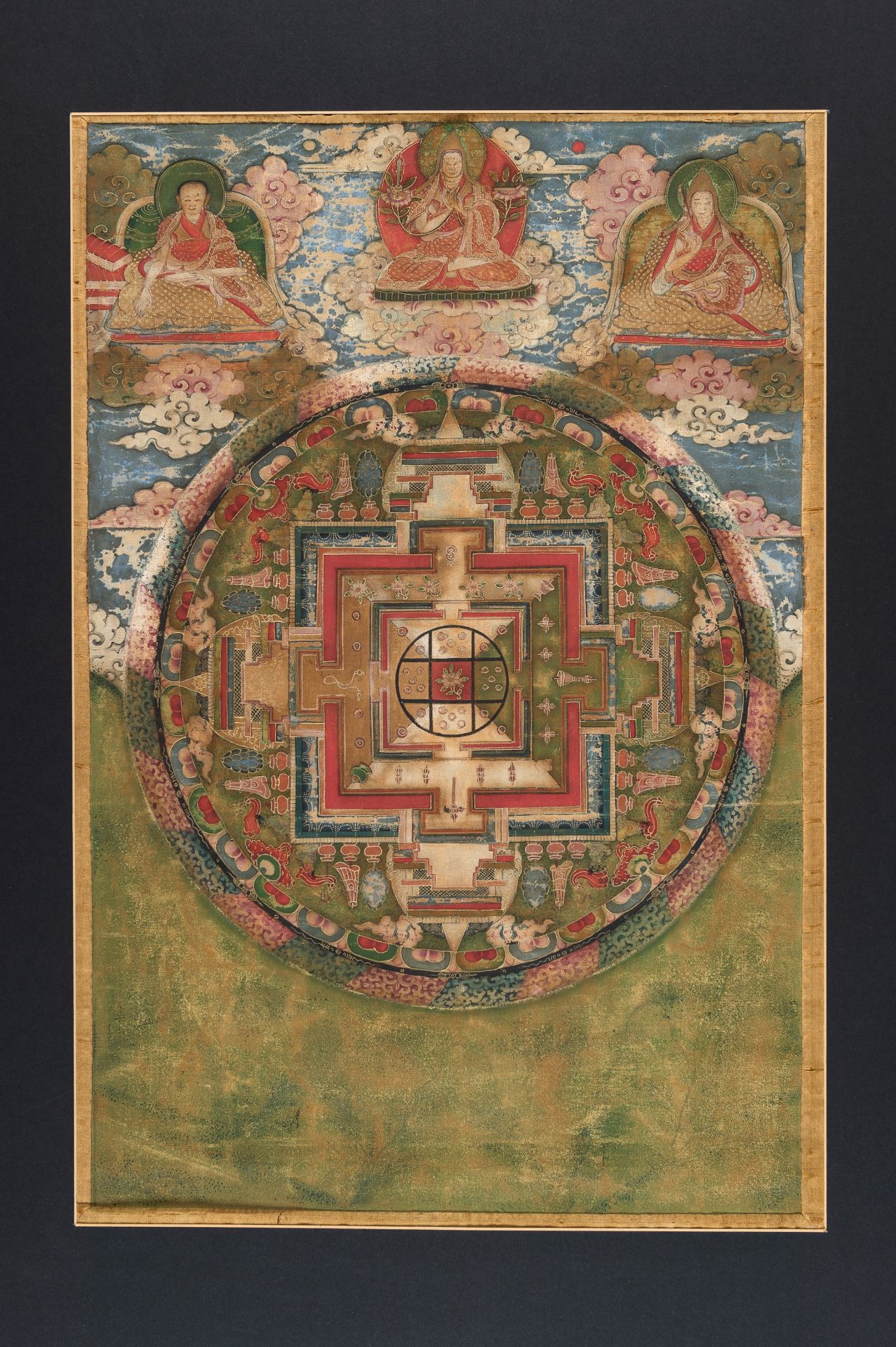 A THANGKA OF A MANDALA, 19TH CENTURY - Image 3 of 11