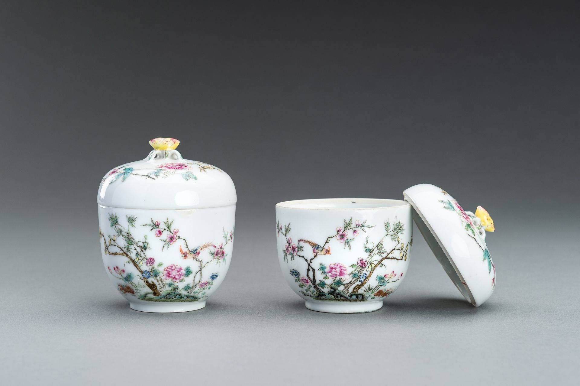 A SMALL PAIR OF ENAMELED BOWLS AND COVERS, GUANGXU MARK AND PERIOD - Image 5 of 12