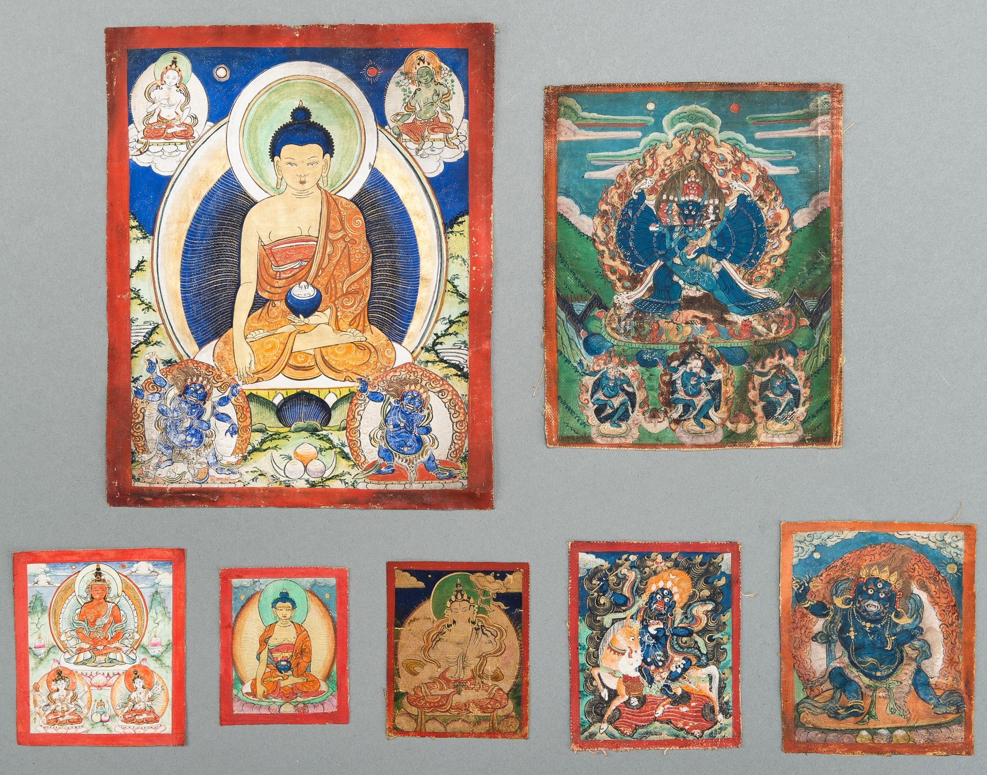 A GROUP OF SEVEN TSAKALI THANGKAS