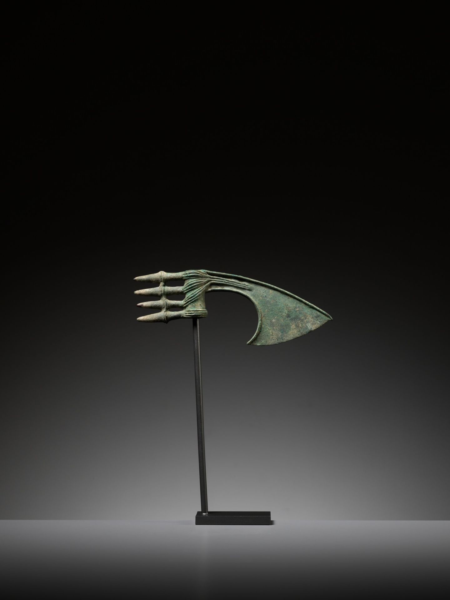 A LURISTAN BRONZE AXE HEAD, IRAN, CIRCA 1350-1000 BC - Image 2 of 12