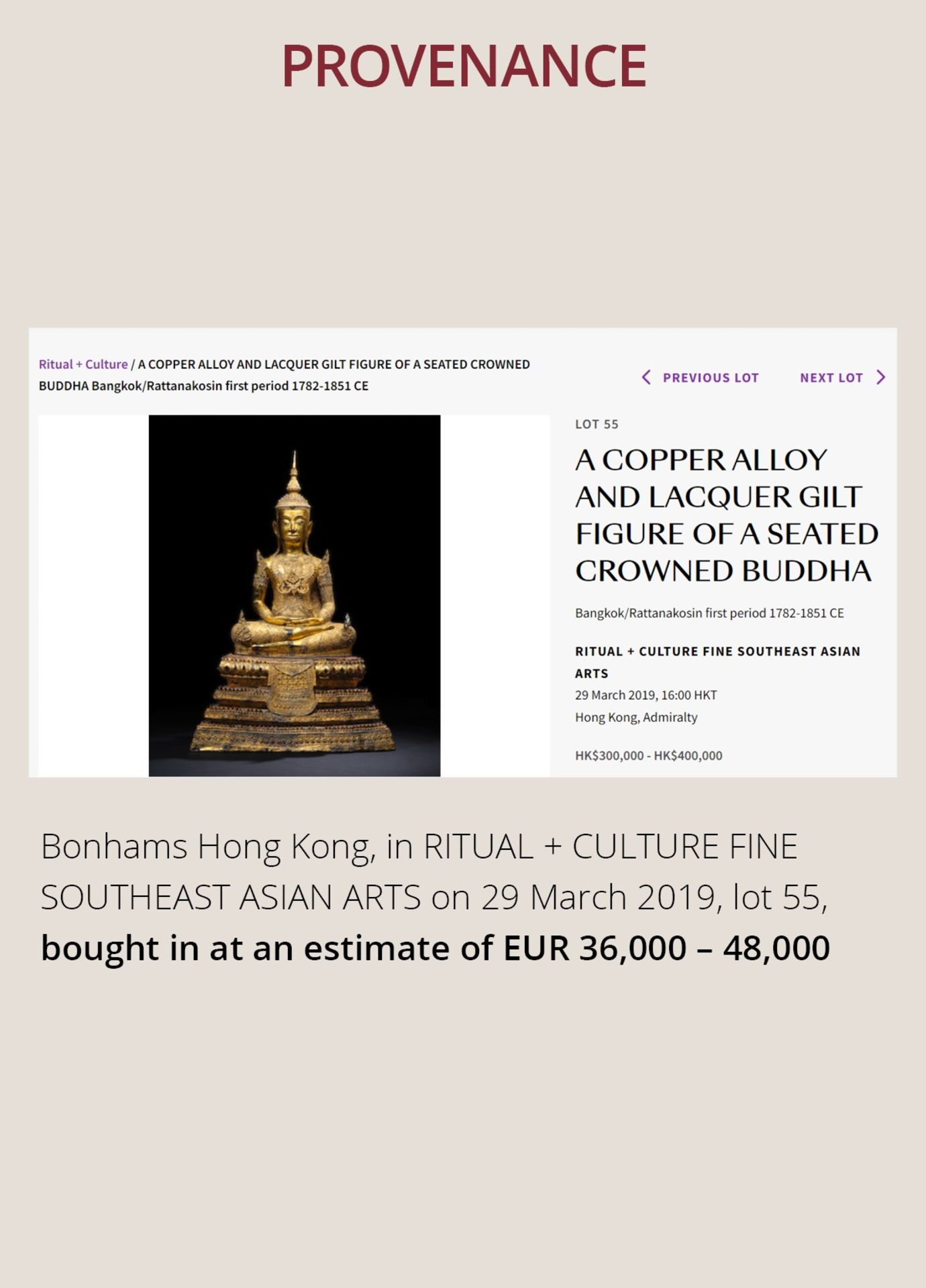 AN IMPRESSIVE LACQUER GILT BRONZE FIGURE OF BUDDHA, RATTANAKOSIN - Bild 4 aus 22