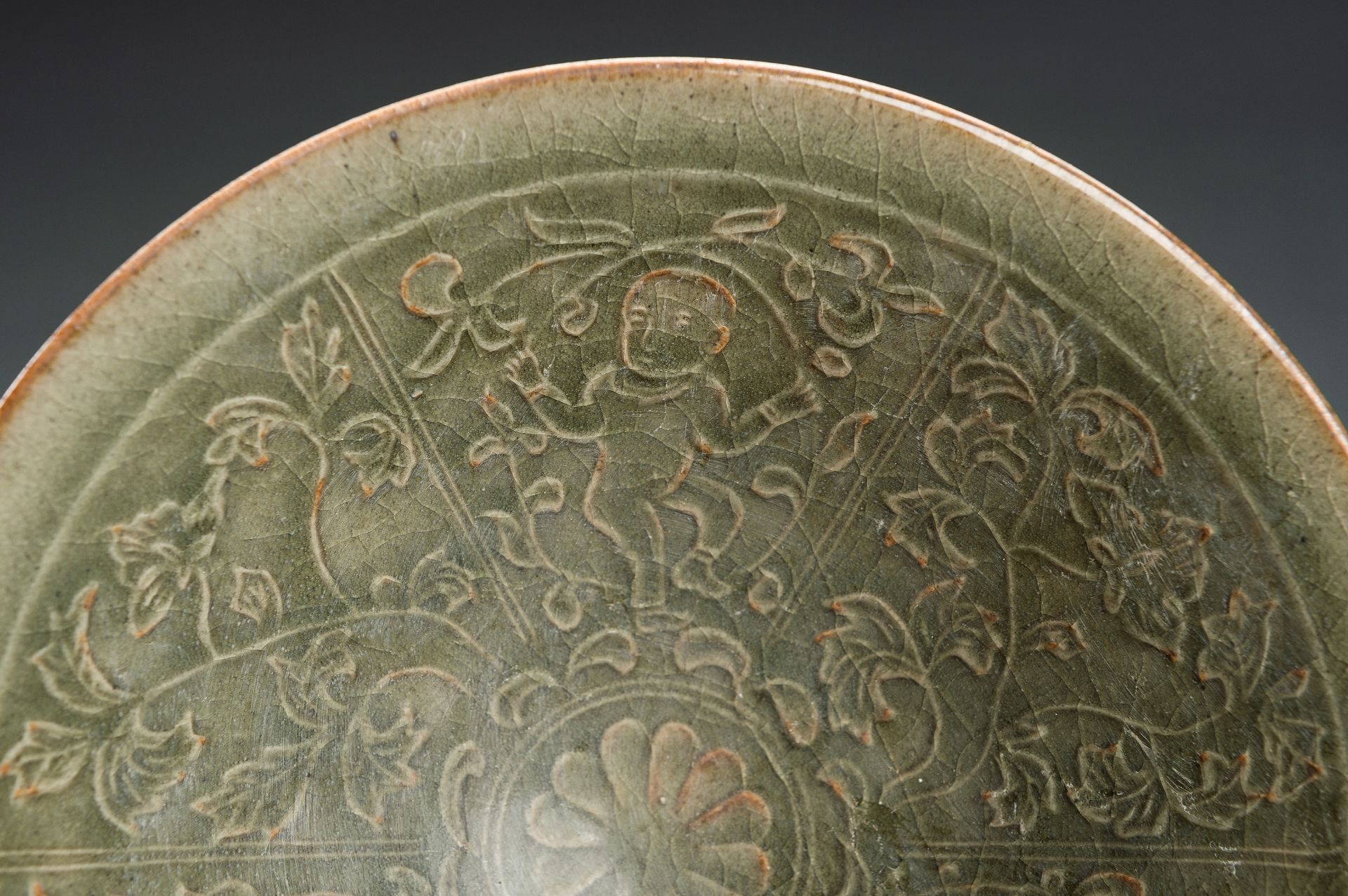A LONGQUAN CELADON 'BOYS' BOWL, NORTHERN SONG STYLE - Image 10 of 13