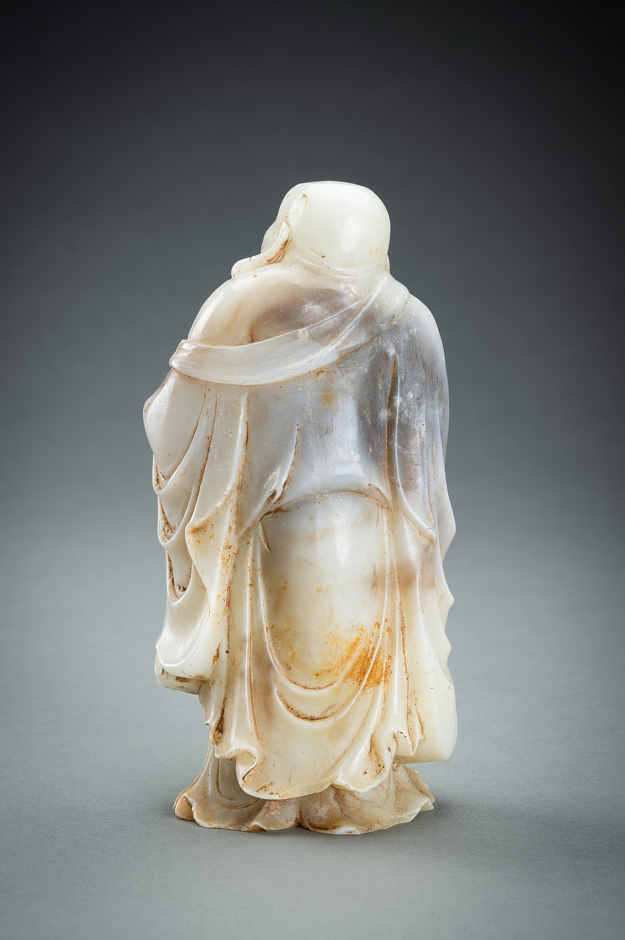AN AGATE FIGURE OF BUDAI - Image 12 of 13