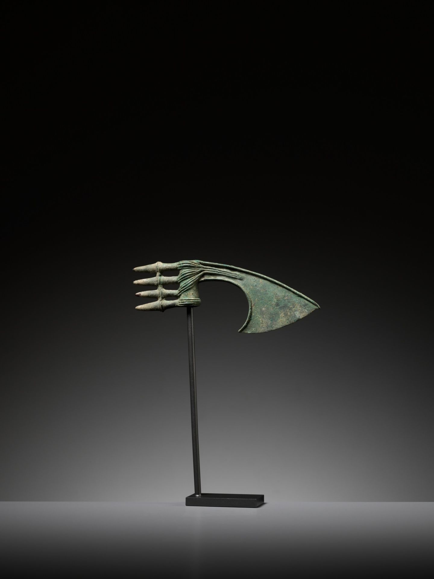 A LURISTAN BRONZE AXE HEAD, IRAN, CIRCA 1350-1000 BC - Image 7 of 12