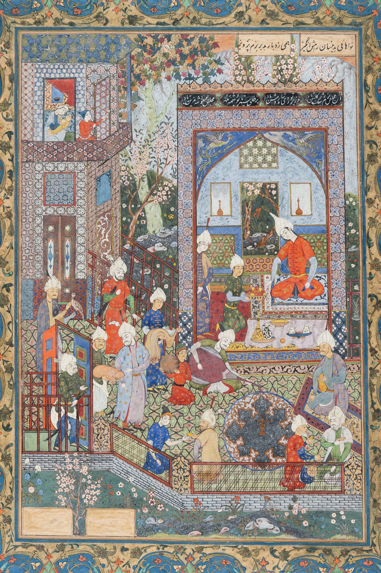 A LOT WITH TWO FINE MUGHAL MINIATURE PAINTINGS - Image 6 of 19