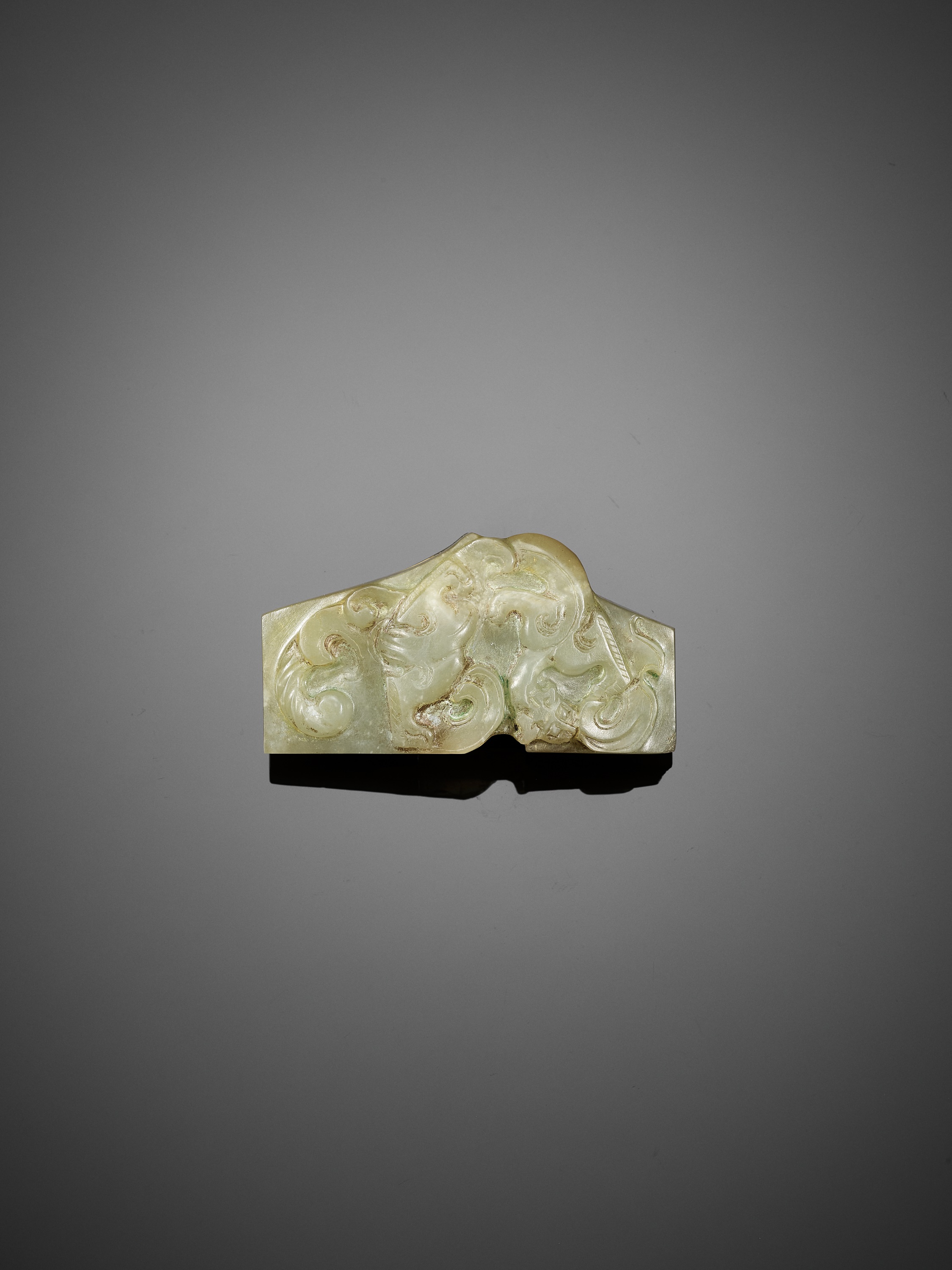 A CELADON JADE SWORD GUARD, WESTERN HAN DYNASTY - Image 2 of 13