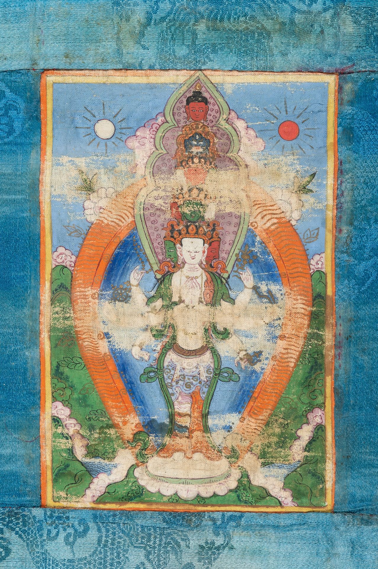 A THANGKA OF AVALOKITESHVARA, 19TH CENTURY - Image 3 of 8