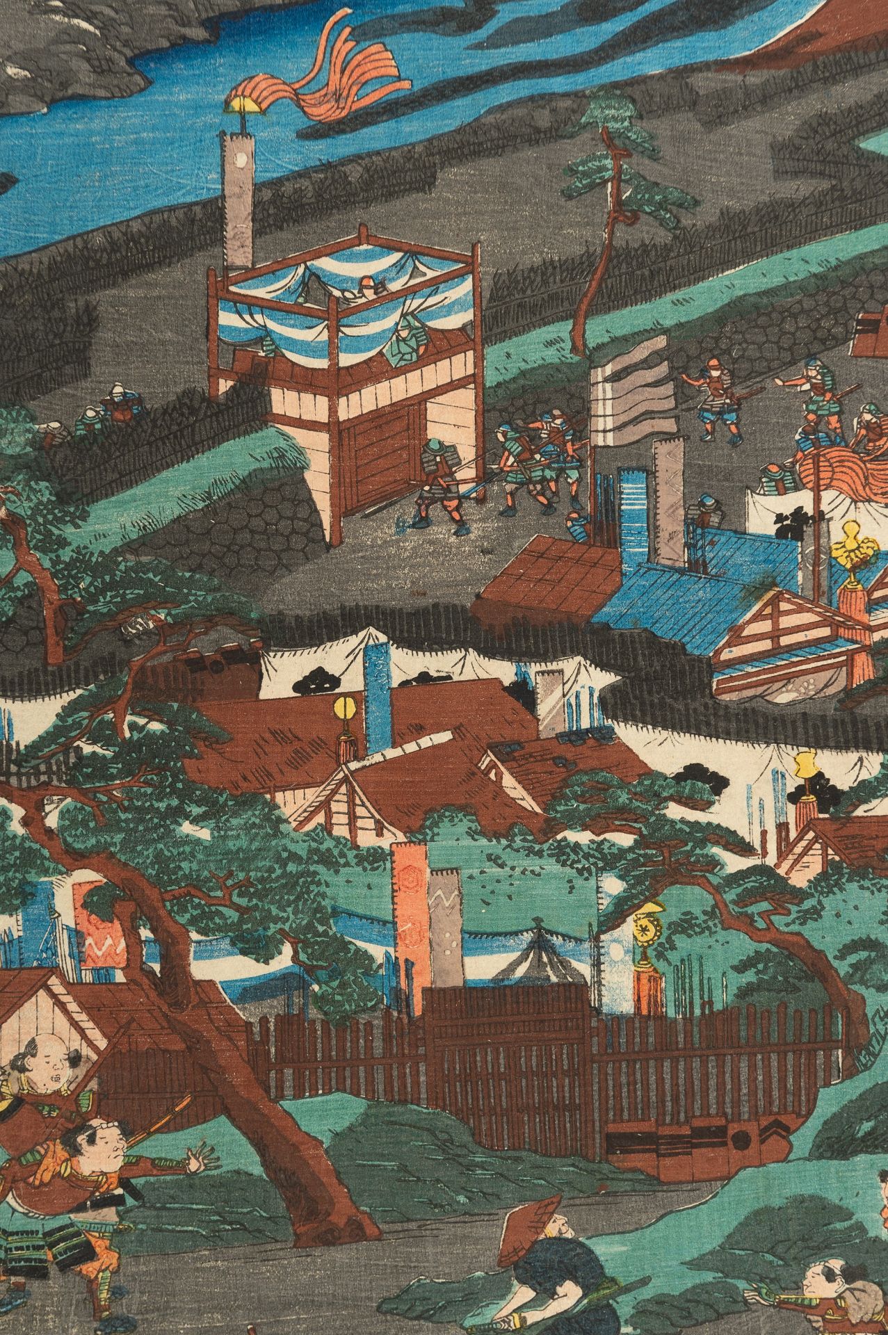 YOSHITORA: A TRIPTYCH OF FLOODING THE CASTLE OF AKAMATSU - Bild 6 aus 16