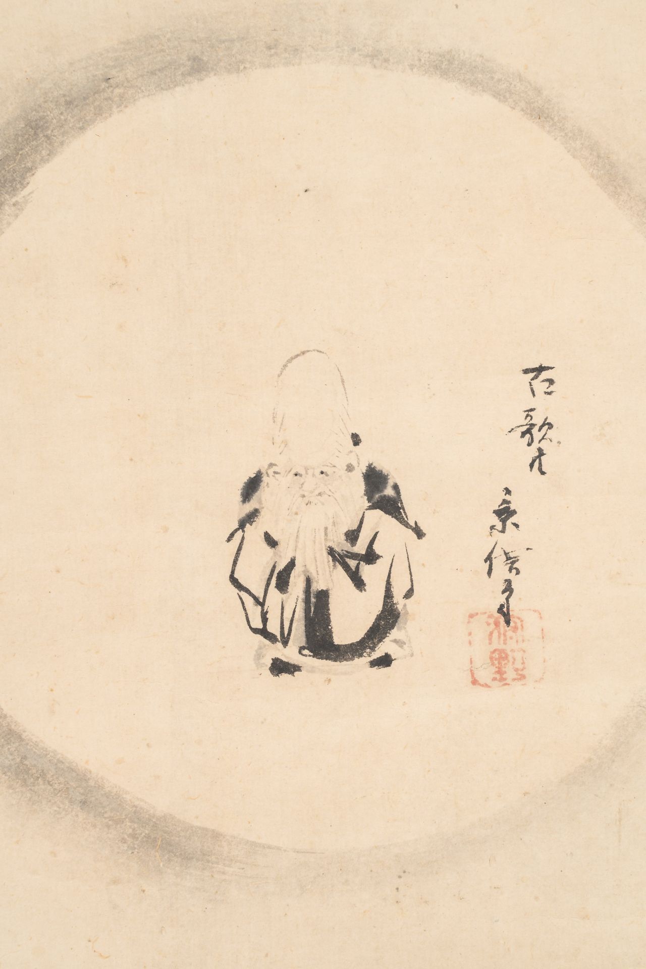 KAGENOBU: A SCROLL PAINTING OF FUKUROKUJU - Bild 3 aus 9