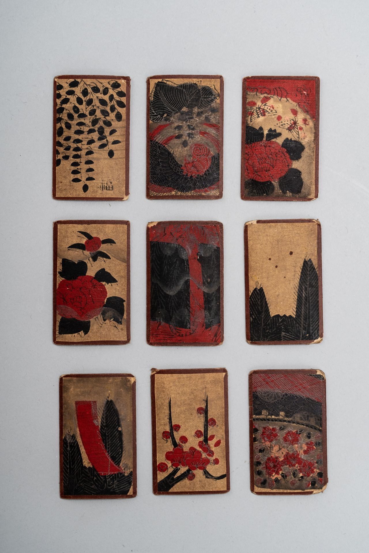 A COMPLETE DECK OF HANAFUDA NINTENDO CARDS, TAISHO - Bild 2 aus 4