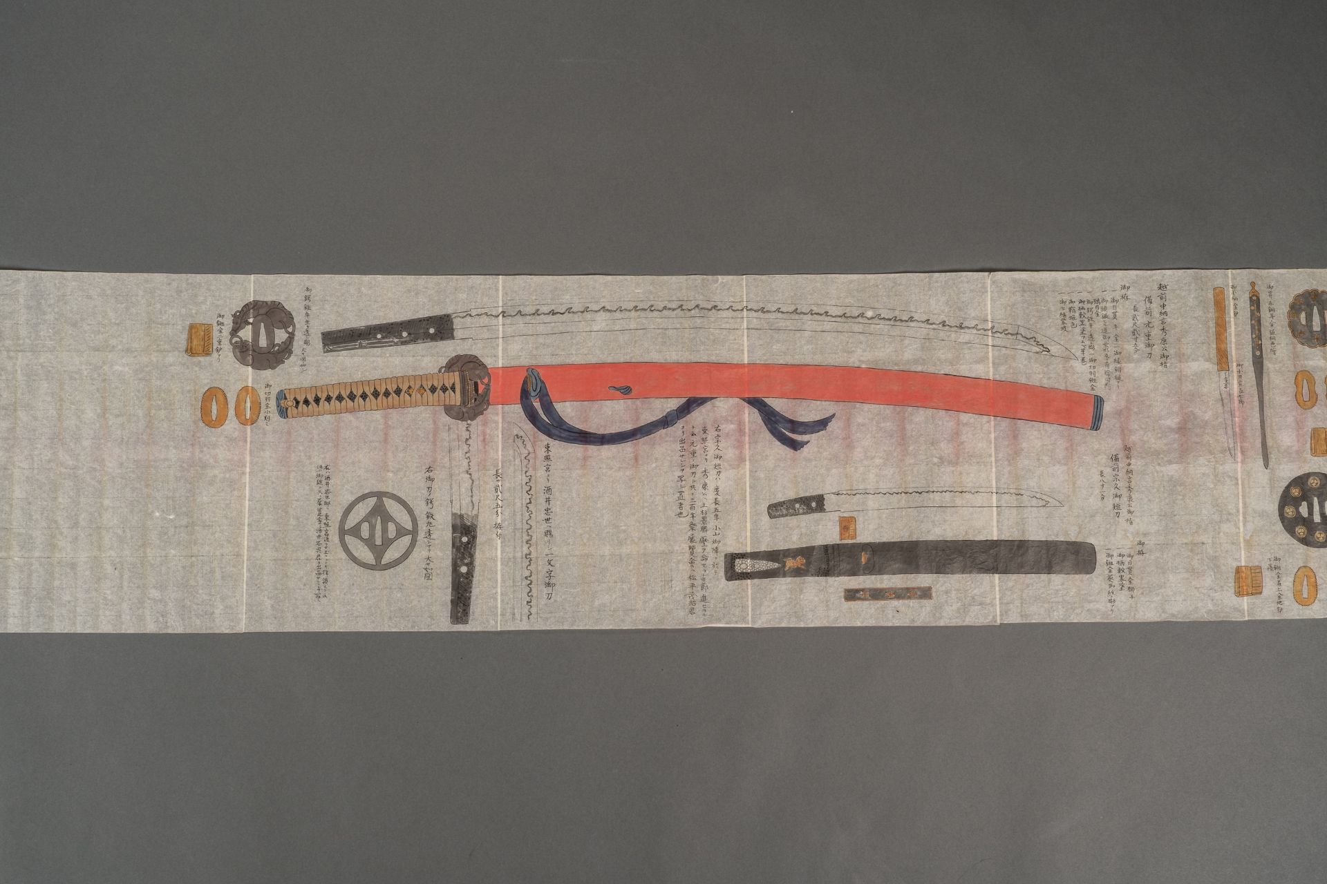 A MAKIMONO OF FAMOUS SWORDS, BAKUMATSU YEARS, 1853-1868 - Bild 3 aus 10