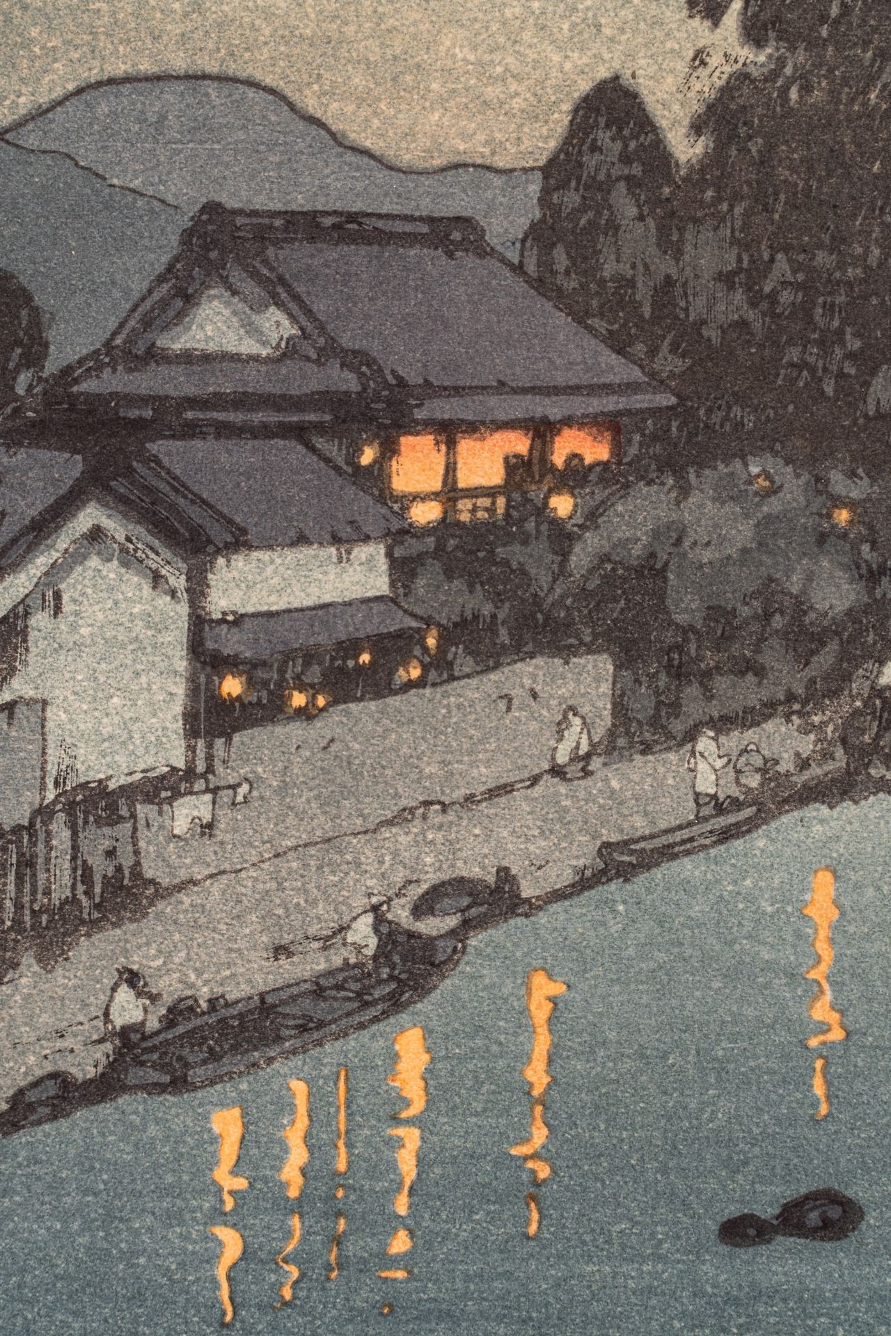 HIROSHI YOSHIDA (1876-1950), EVENING ON THE CHIKUGO RIVER - Bild 3 aus 8