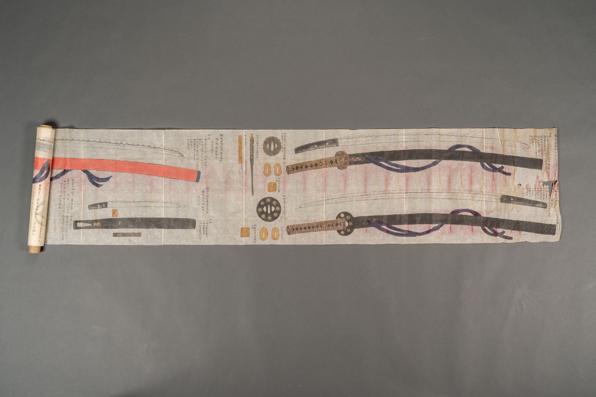 A MAKIMONO OF FAMOUS SWORDS, BAKUMATSU YEARS, 1853-1868 - Bild 7 aus 10