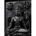 A BLACK STONE STELE OF PADMAPANI, PALA PERIOD, NORTHEASTERN INDIA, 10TH-12TH CENTURY