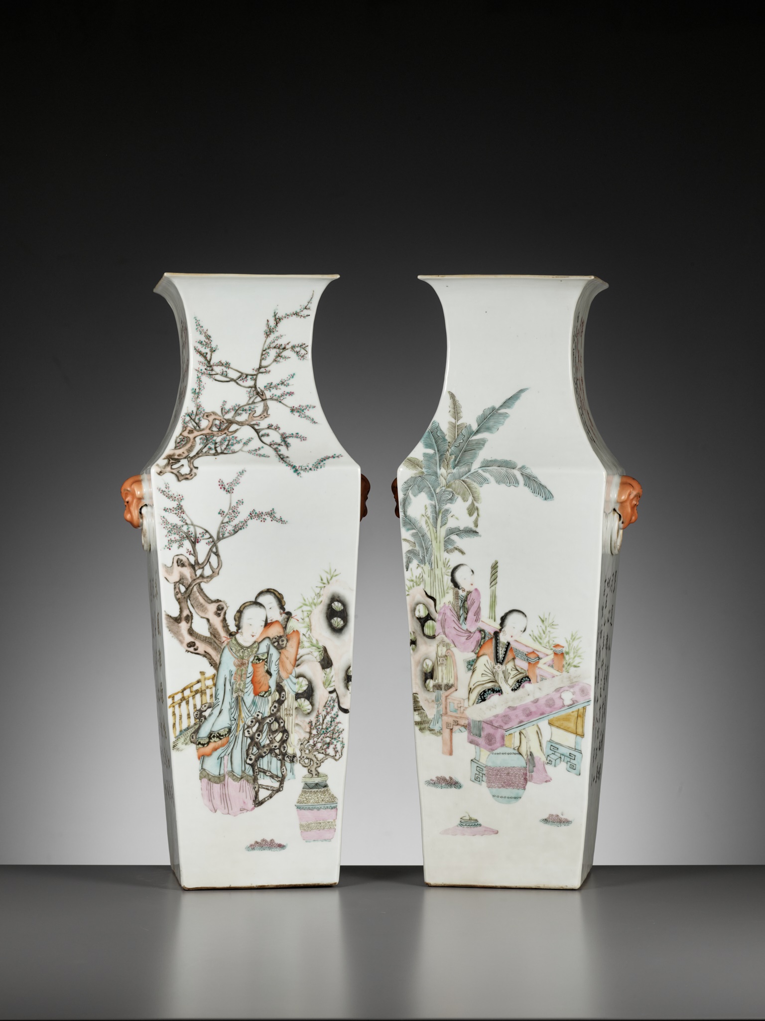 A PAIR OF LARGE QIANJIANG CAI VASES, BY FANG JIAZHEN, CHINA, DATED 1895 - Image 14 of 17
