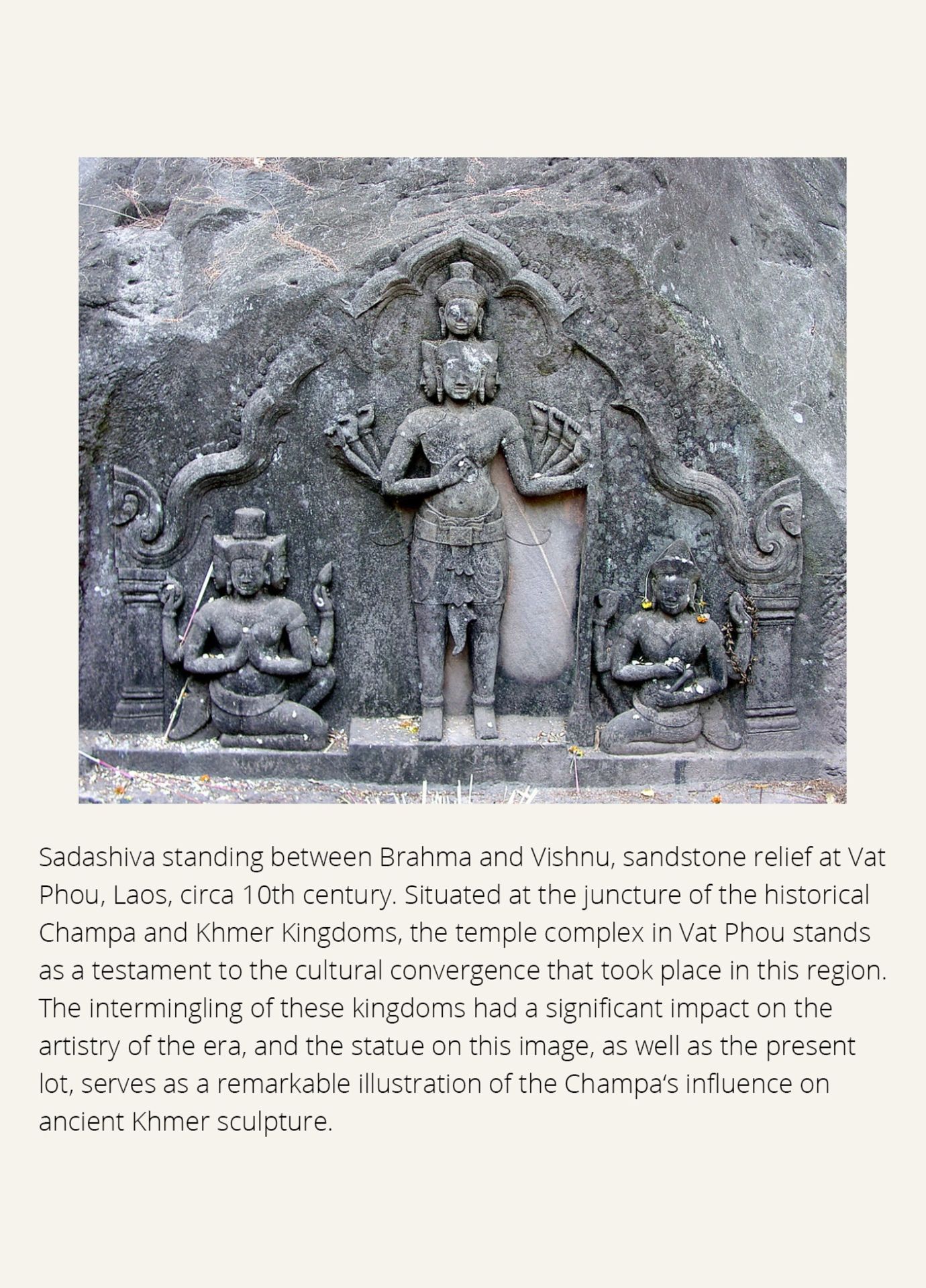 A LARGE AND IMPORTANT BRONZE FIGURE OF SADASHIVA, ANGKOR PERIOD, BAYON STYLE - Bild 9 aus 20