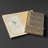 A PAIR OF ALBUMS, EACH WITH TWELVE 'BUDDHIST SYMBOLS' PAINTINGS, BY MEI LANFANG (1894-1961)