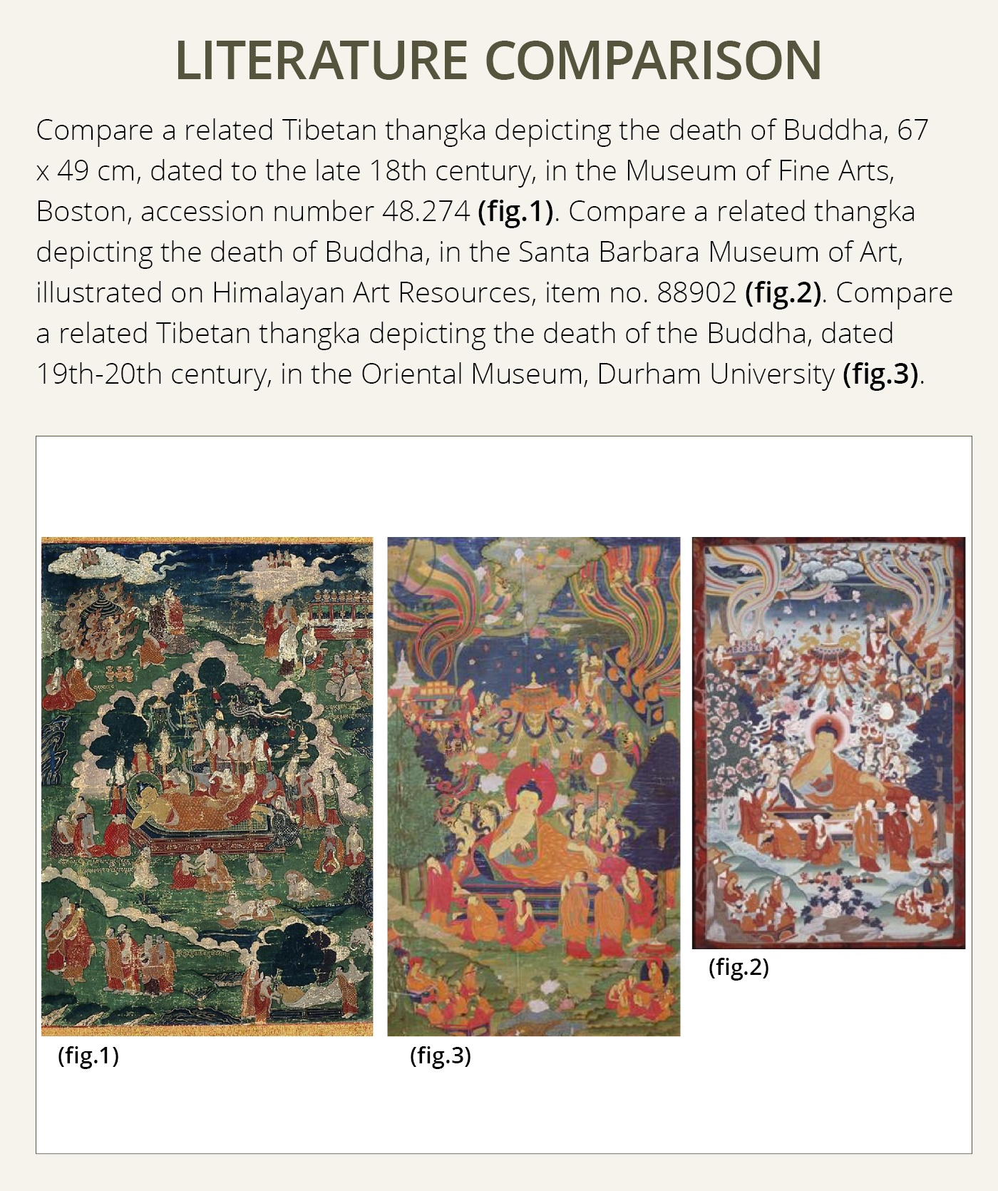 A RARE THANGKA DEPICTING THE BUDDHA'S PARINIRVANA, TIBET, 18TH - 19TH CENTURY - Image 5 of 13