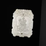 A WHITE JADE 'RABBIT' ZODIAC PENDANT, CHINA, 18TH CENTURY