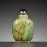 A TURQUOISE MATRIX SNUFF BOTTLE, CHINA, 18TH CENTURY