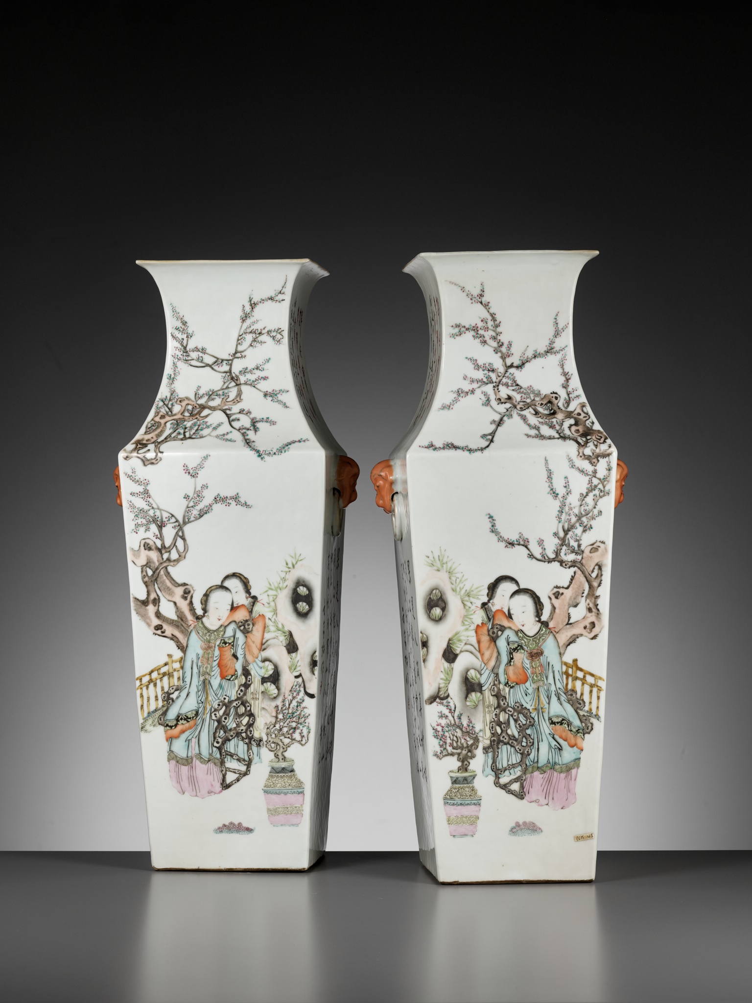 A PAIR OF LARGE QIANJIANG CAI VASES, BY FANG JIAZHEN, CHINA, DATED 1895 - Image 15 of 17